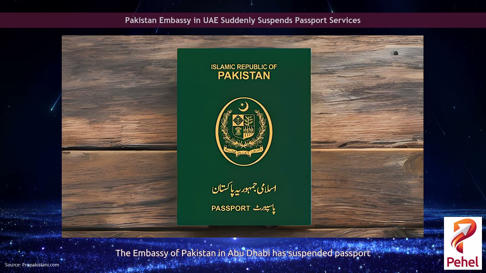 Pakistan Embassy in UAE Suddenly Suspends Passport Services