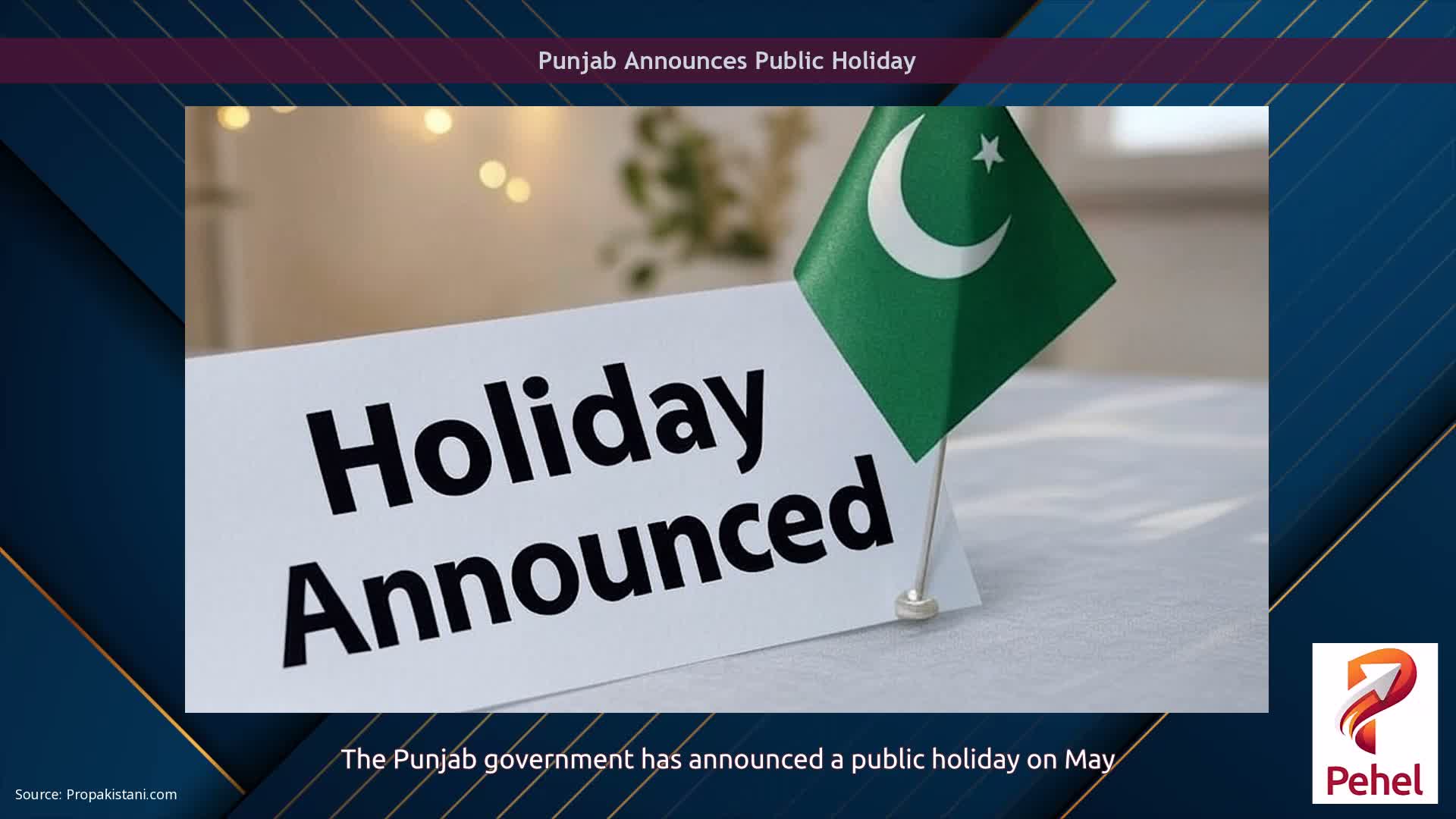 Punjab Announces Public Holiday