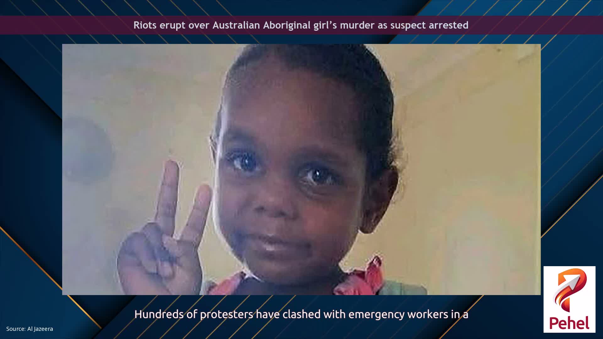 Riots erupt over Australian Aboriginal girl’s murder as suspect arrested