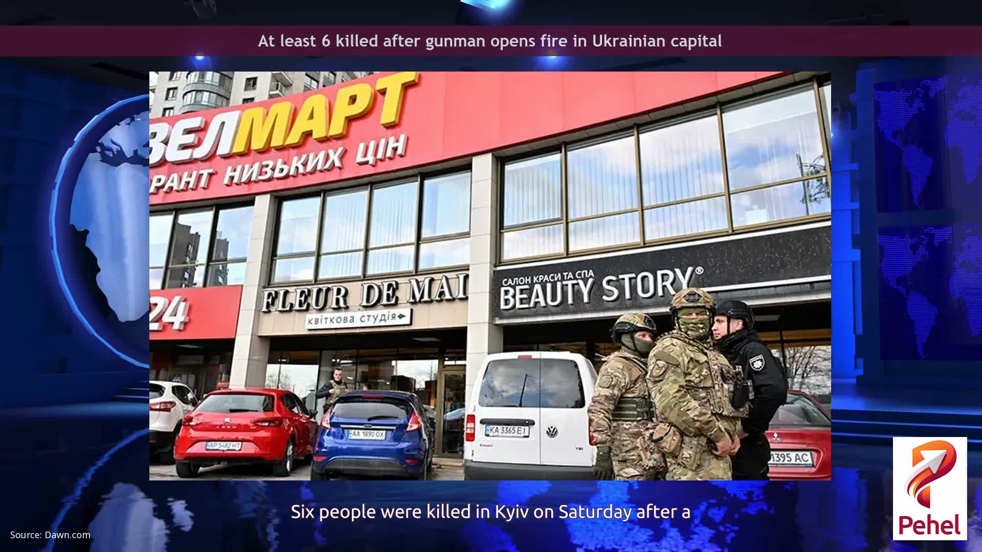 At least 6 killed after gunman opens fire in Ukrainian capital
