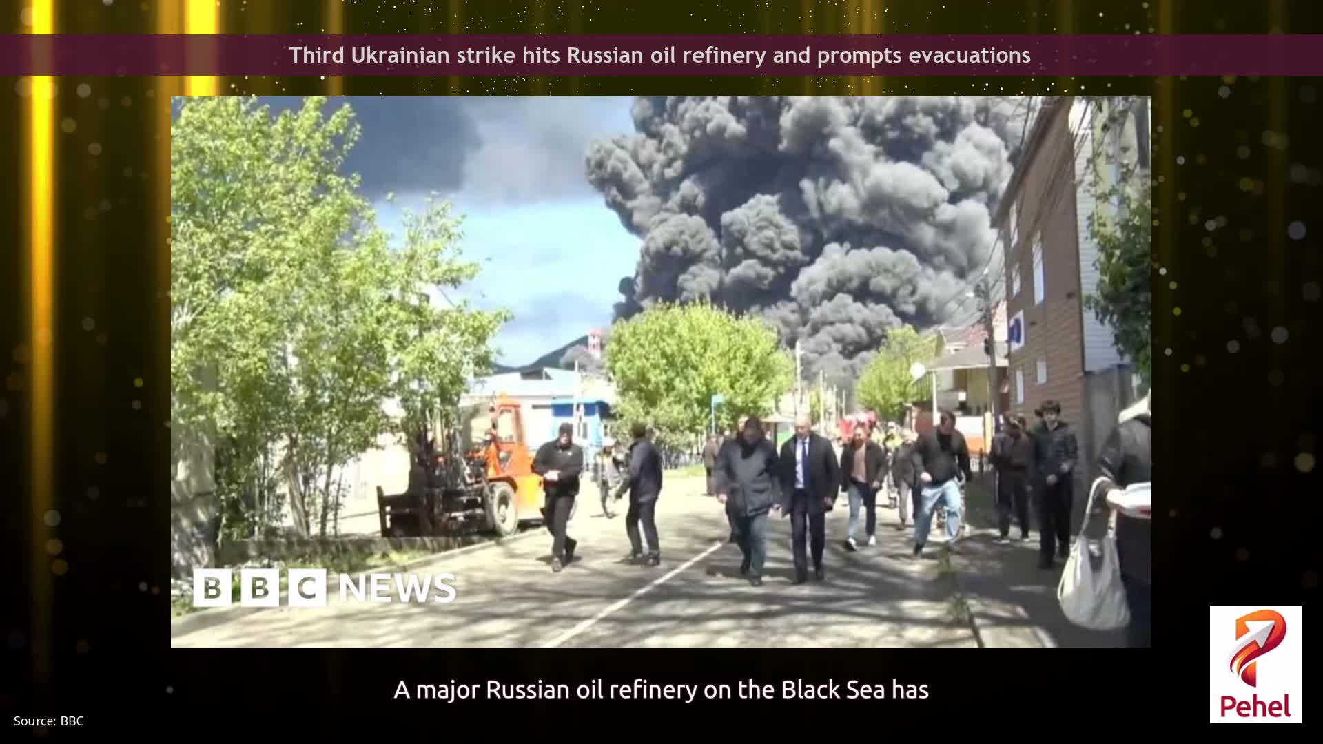 Third Ukrainian strike hits Russian oil refinery and prompts evacuations