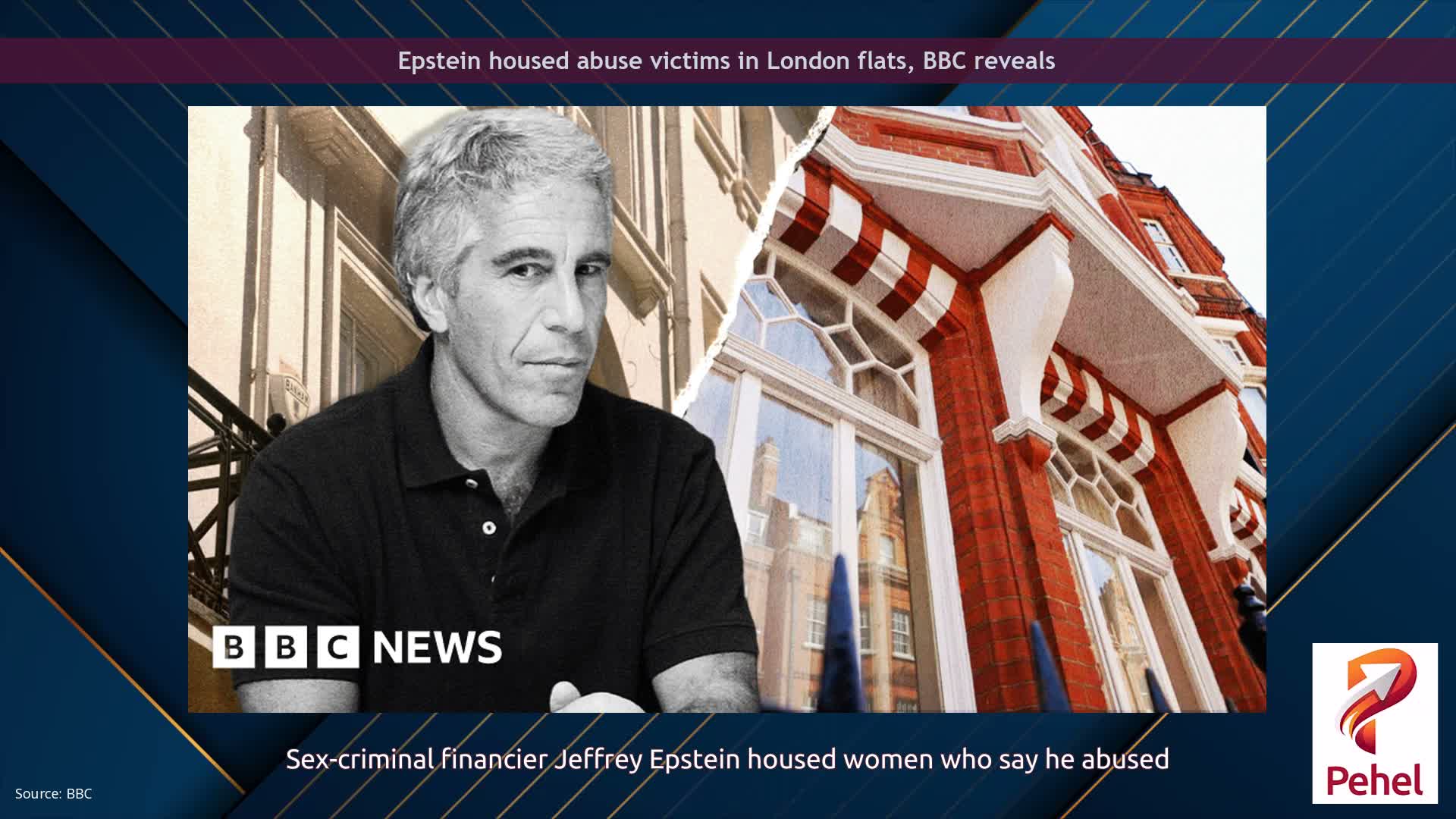 Epstein housed abuse victims in London flats, BBC reveals