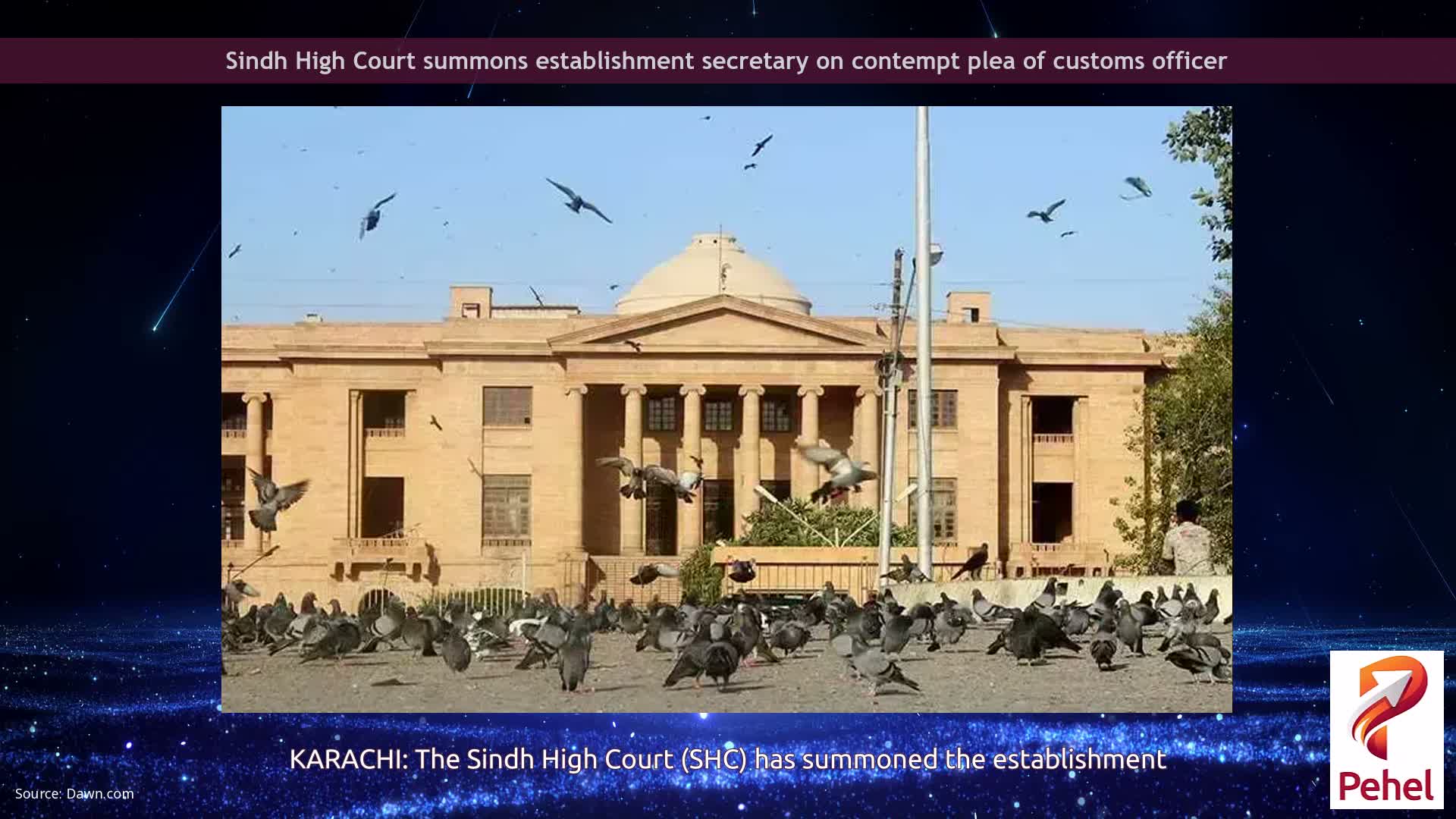 Sindh High Court summons establishment secretary on contempt plea of customs officer