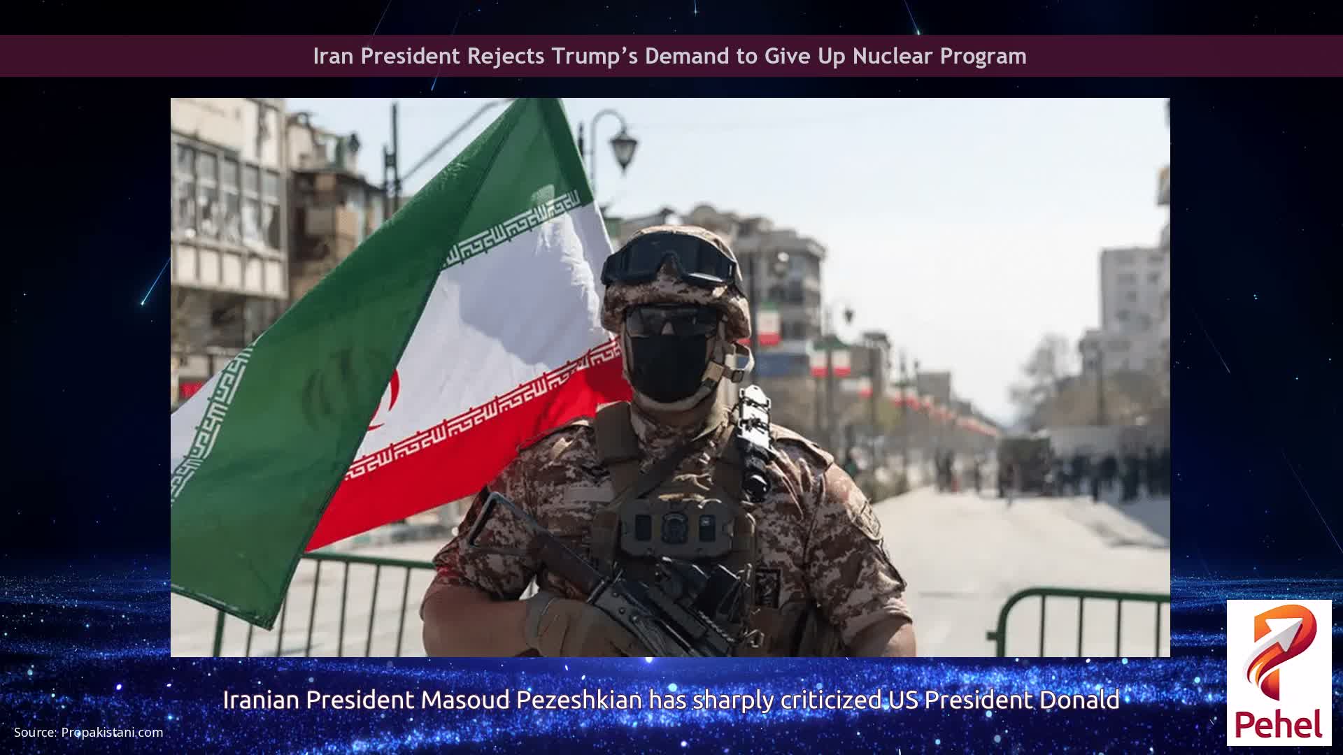 Iran President Rejects Trump’s Demand to Give Up Nuclear Program