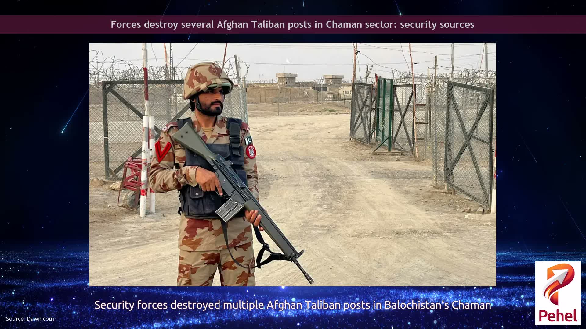 Forces destroy several Afghan Taliban posts in Chaman sector: security sources