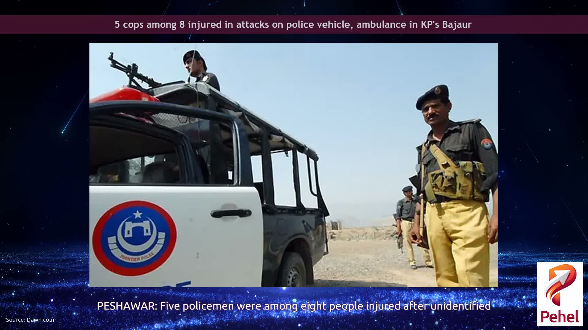 5 cops among 8 injured in attacks on police vehicle, ambulance in KP's Bajaur