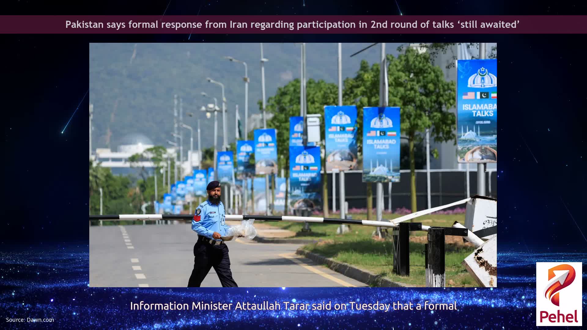 Pakistan says formal response from Iran regarding participation in 2nd round of talks ‘still awaited’