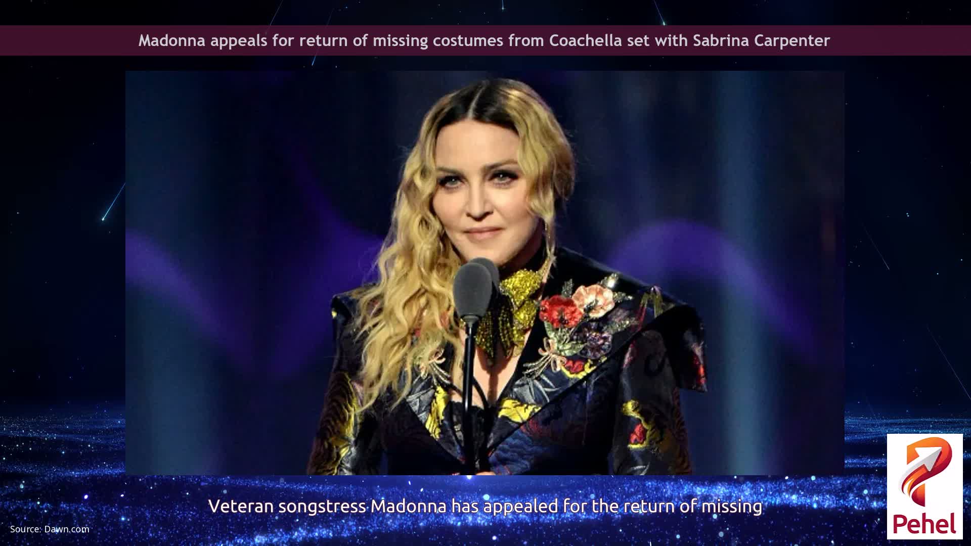 Madonna appeals for return of missing costumes from Coachella set with Sabrina Carpenter