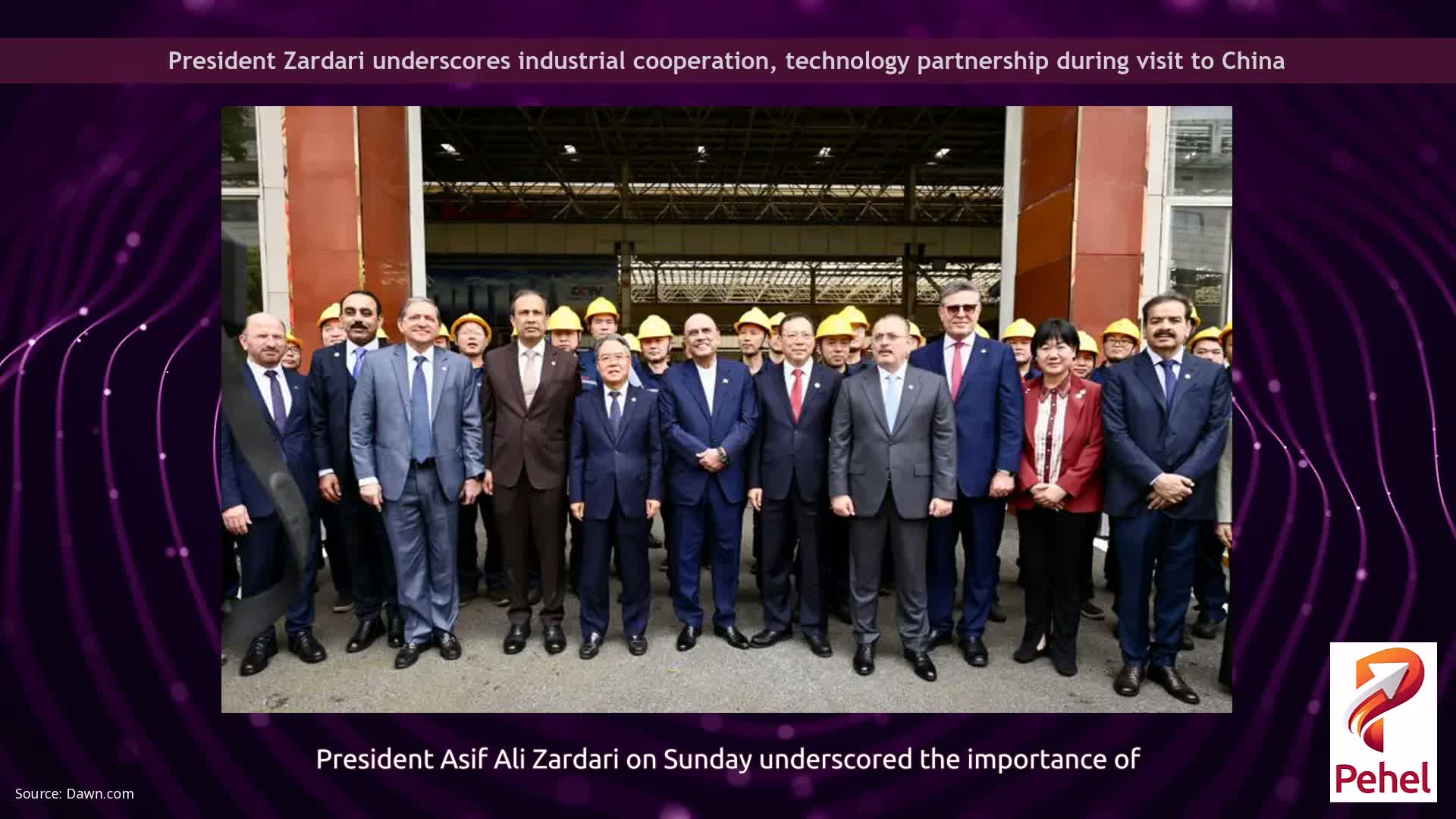 President Zardari underscores industrial cooperation, technology partnership during visit to China