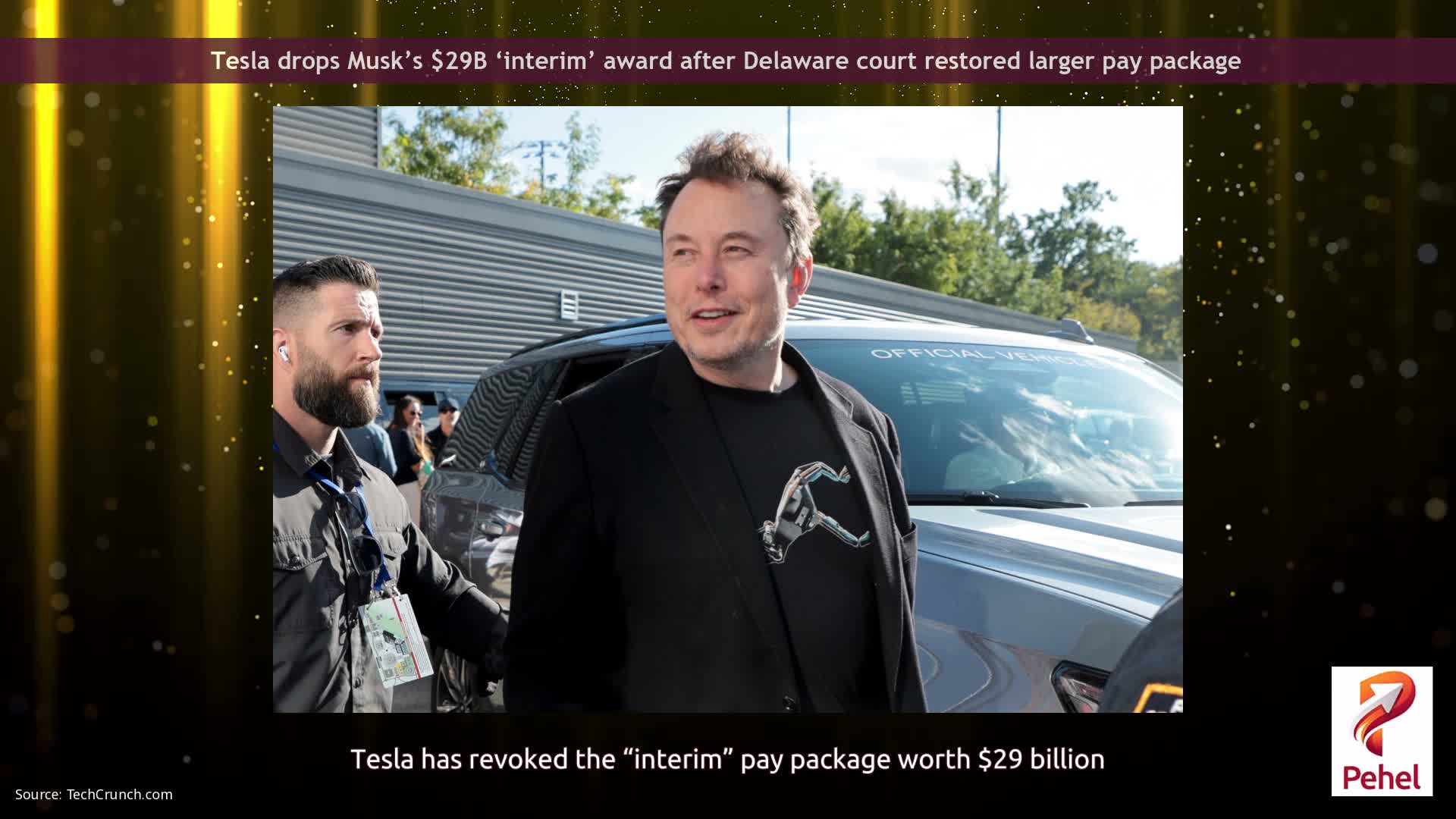 Tesla drops Musk’s $29B ‘interim’ award after Delaware court restored larger pay package