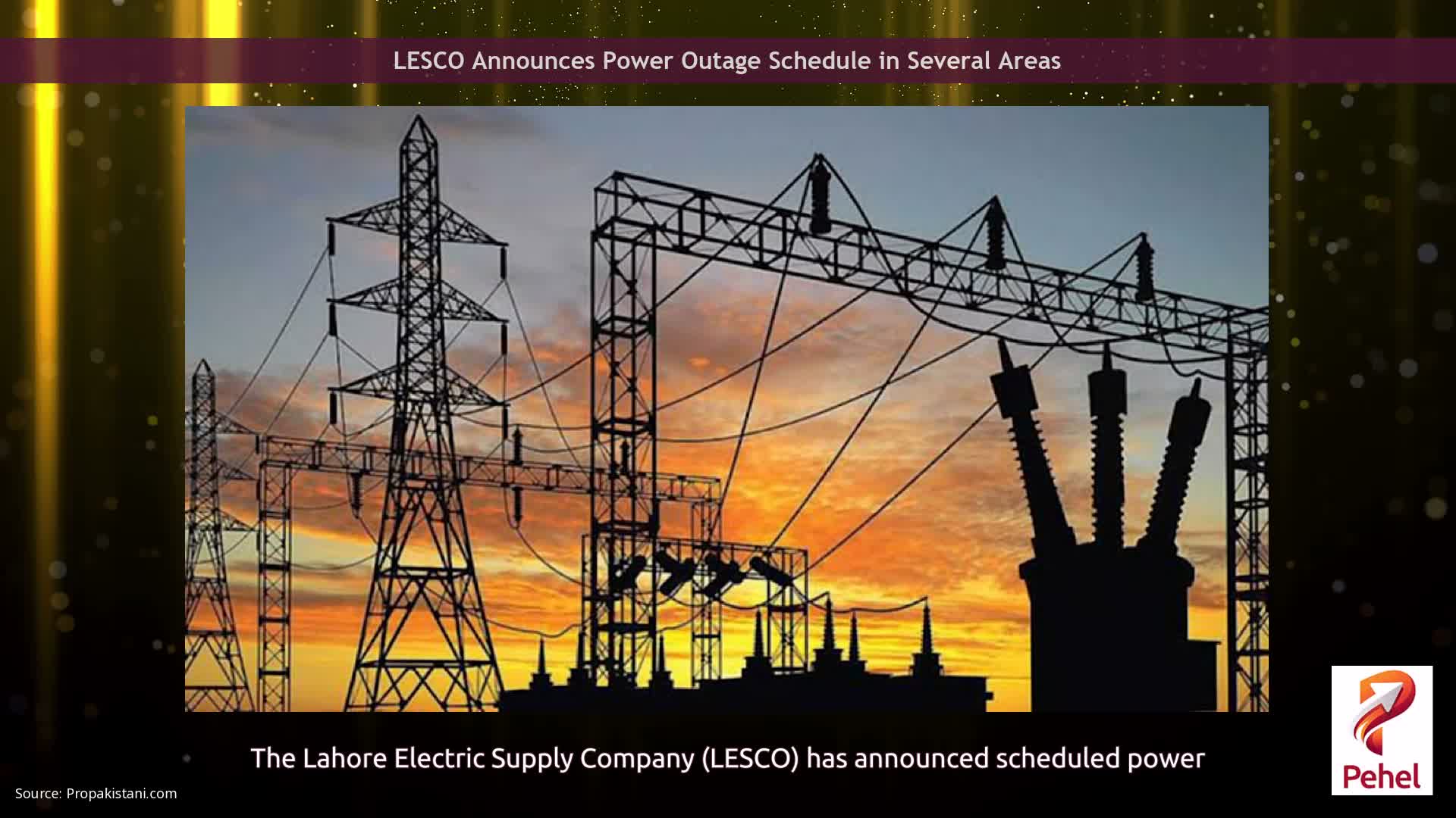 LESCO Announces Power Outage Schedule in Several Areas