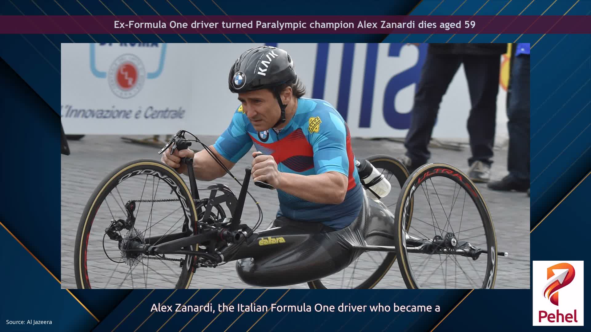 Ex-Formula One driver turned Paralympic champion Alex Zanardi dies aged 59