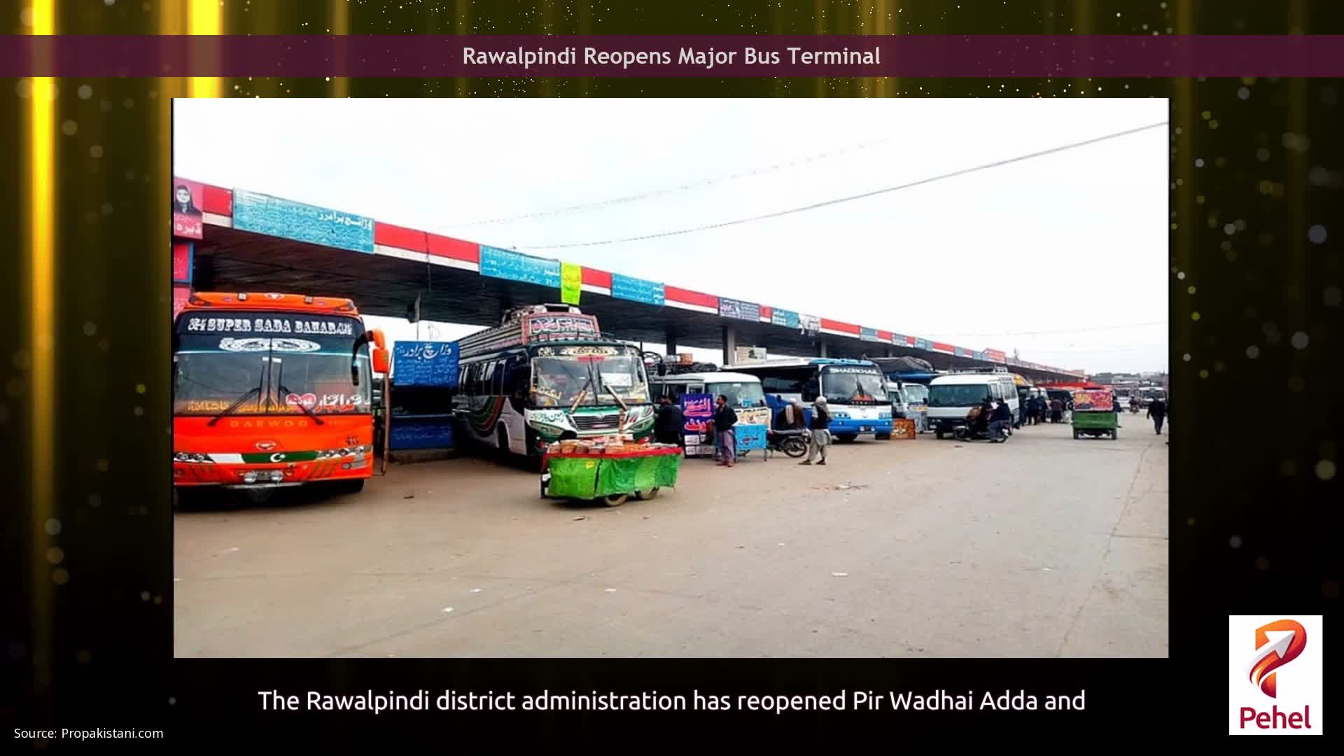 Rawalpindi Reopens Major Bus Terminal