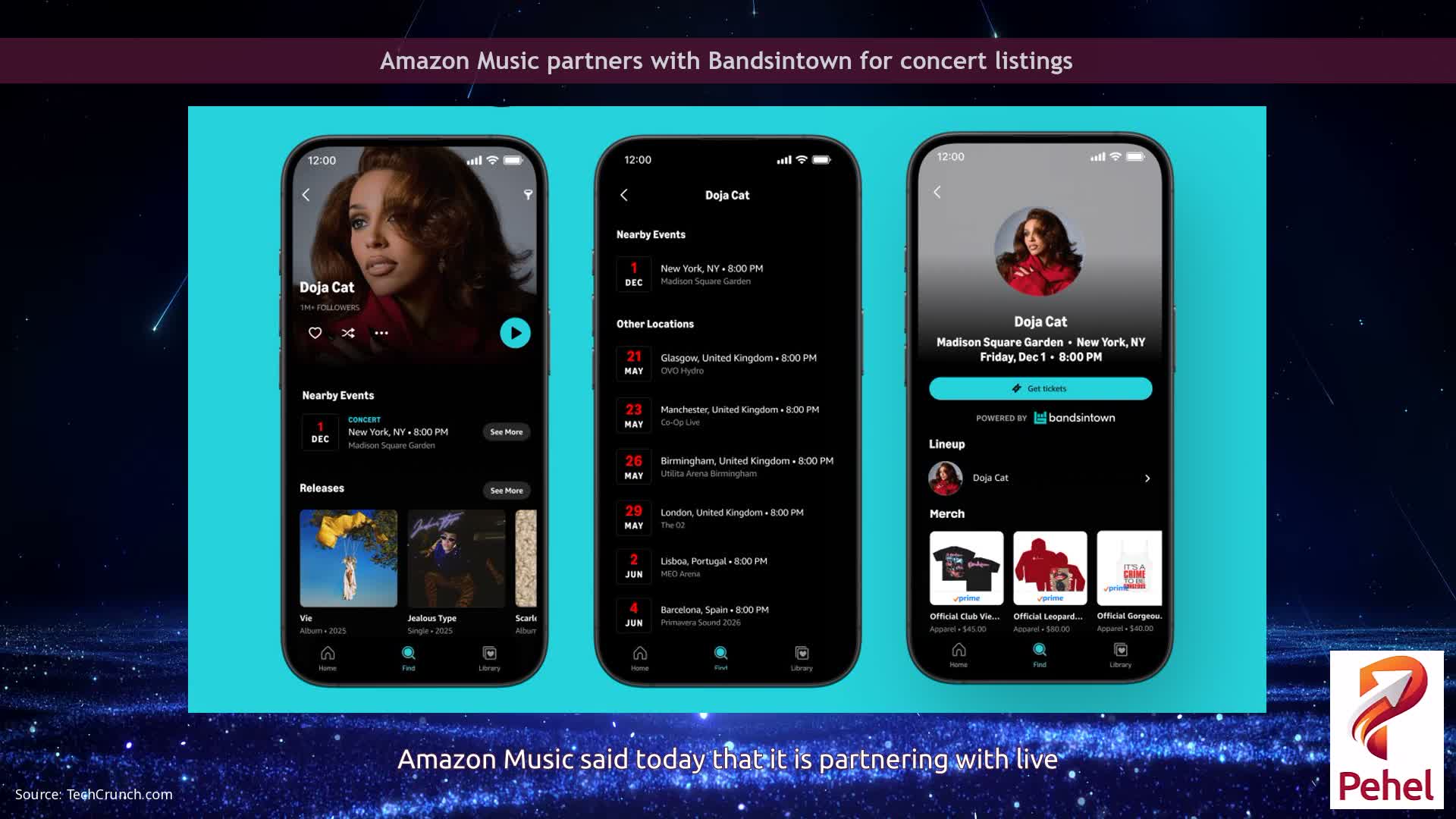 Amazon Music partners with Bandsintown for concert listings