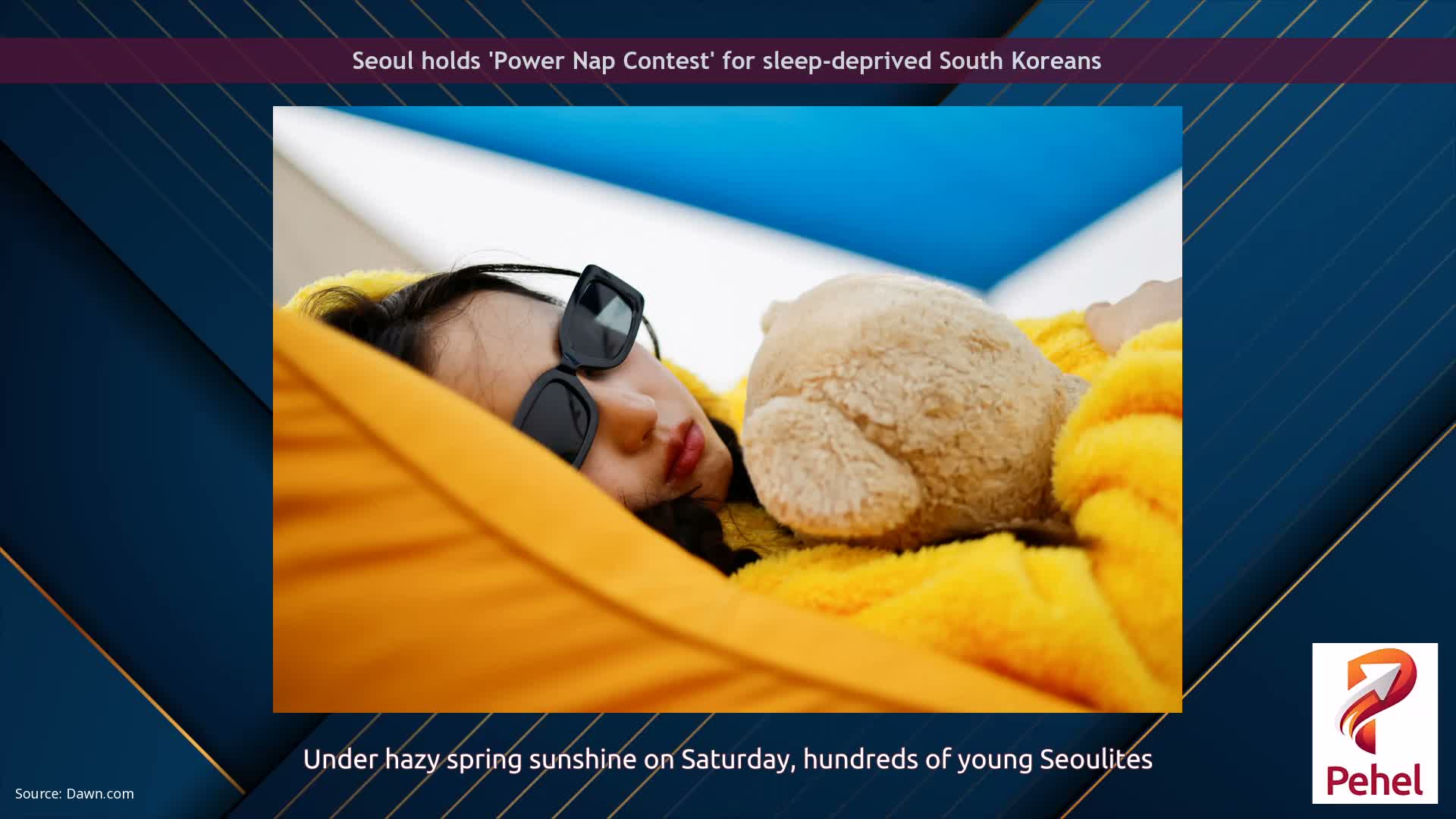 Seoul holds 'Power Nap Contest' for sleep-deprived South Koreans