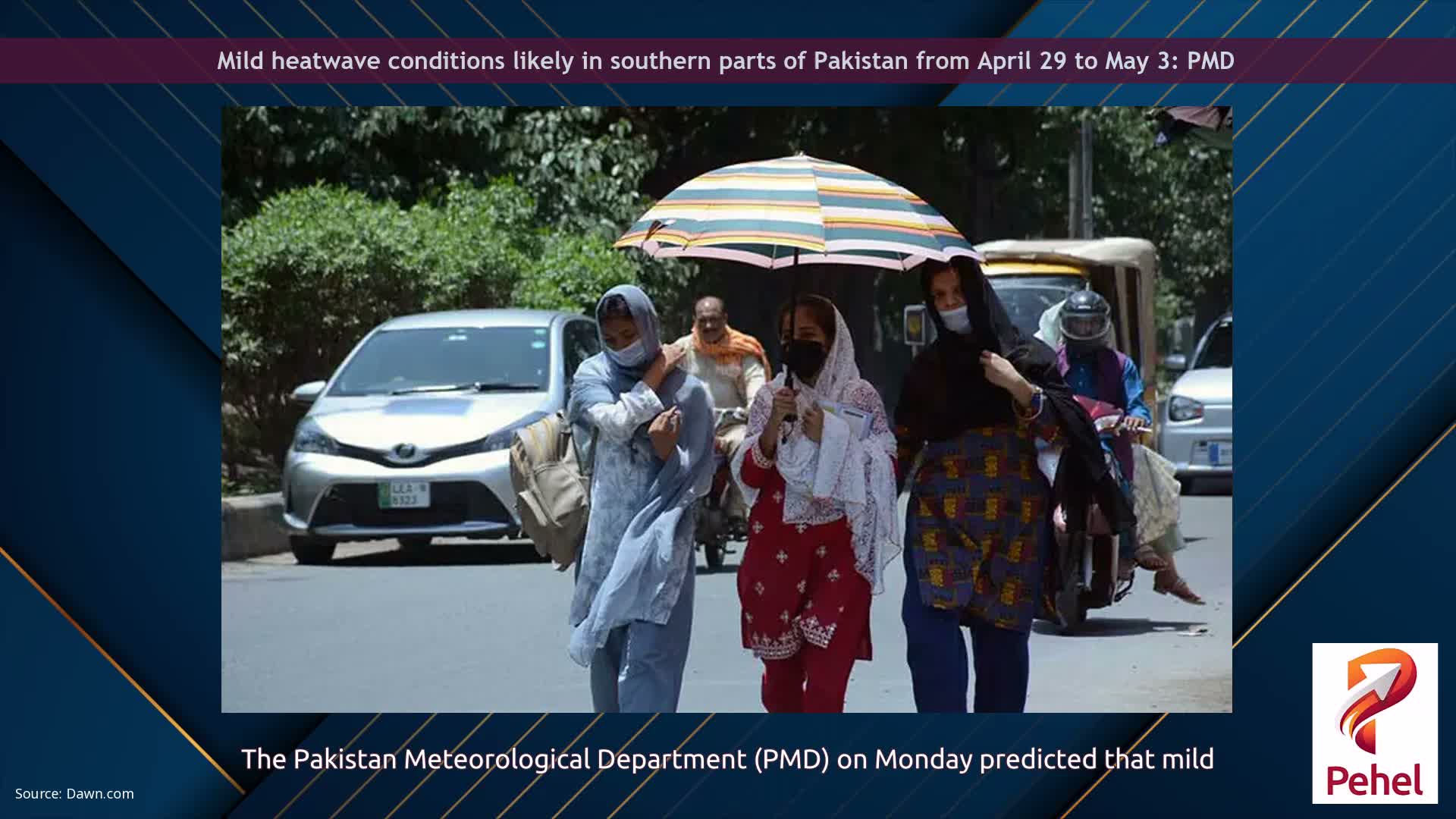 Mild heatwave conditions likely in southern parts of Pakistan from April 29 to May 3: PMD