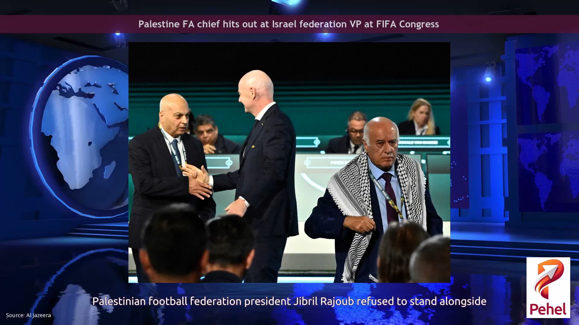 Palestine FA chief hits out at Israel federation VP at FIFA Congress