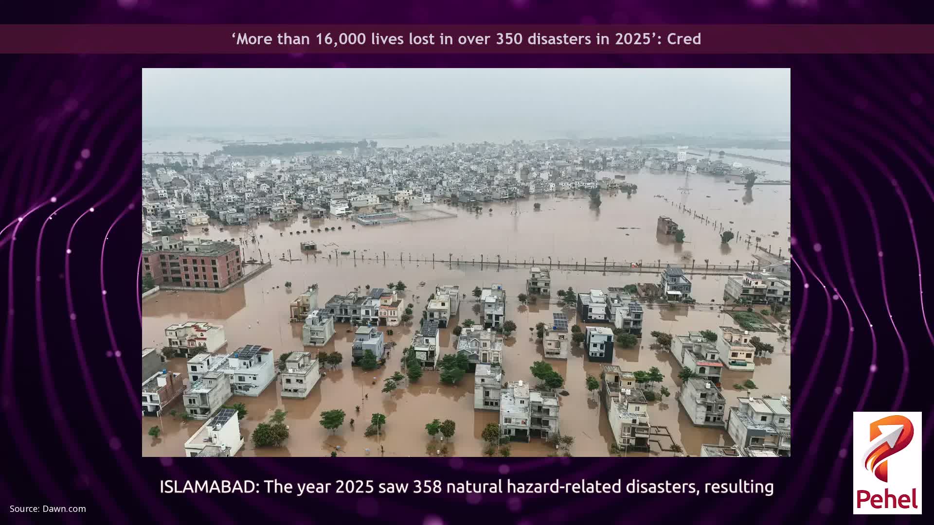 ‘More than 16,000 lives lost in over 350 disasters in 2025’: Cred