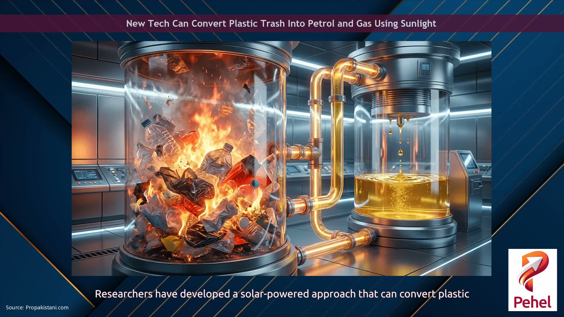 New Tech Can Convert Plastic Trash Into Petrol and Gas Using Sunlight