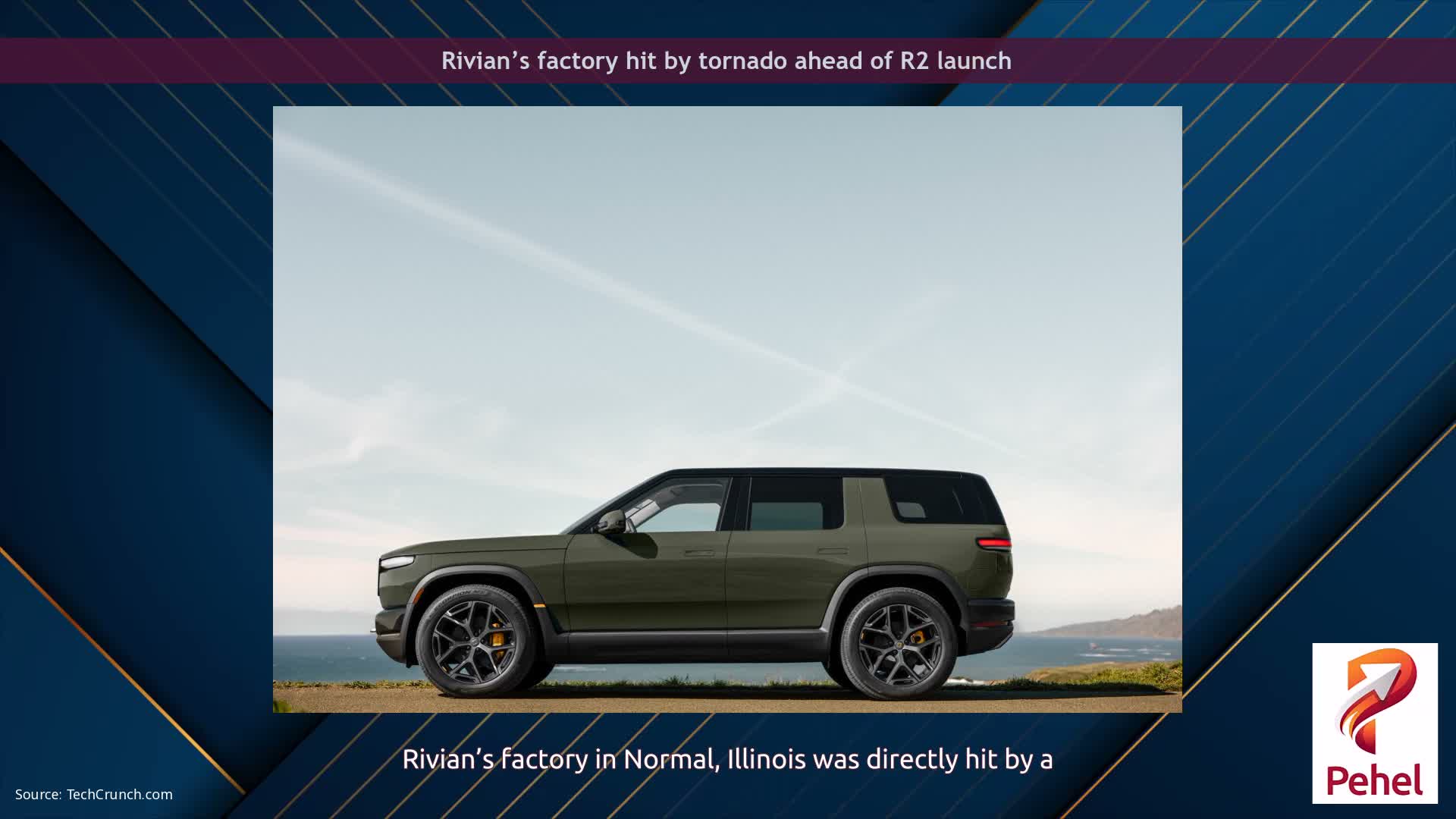 Rivian’s factory hit by tornado ahead of R2 launch