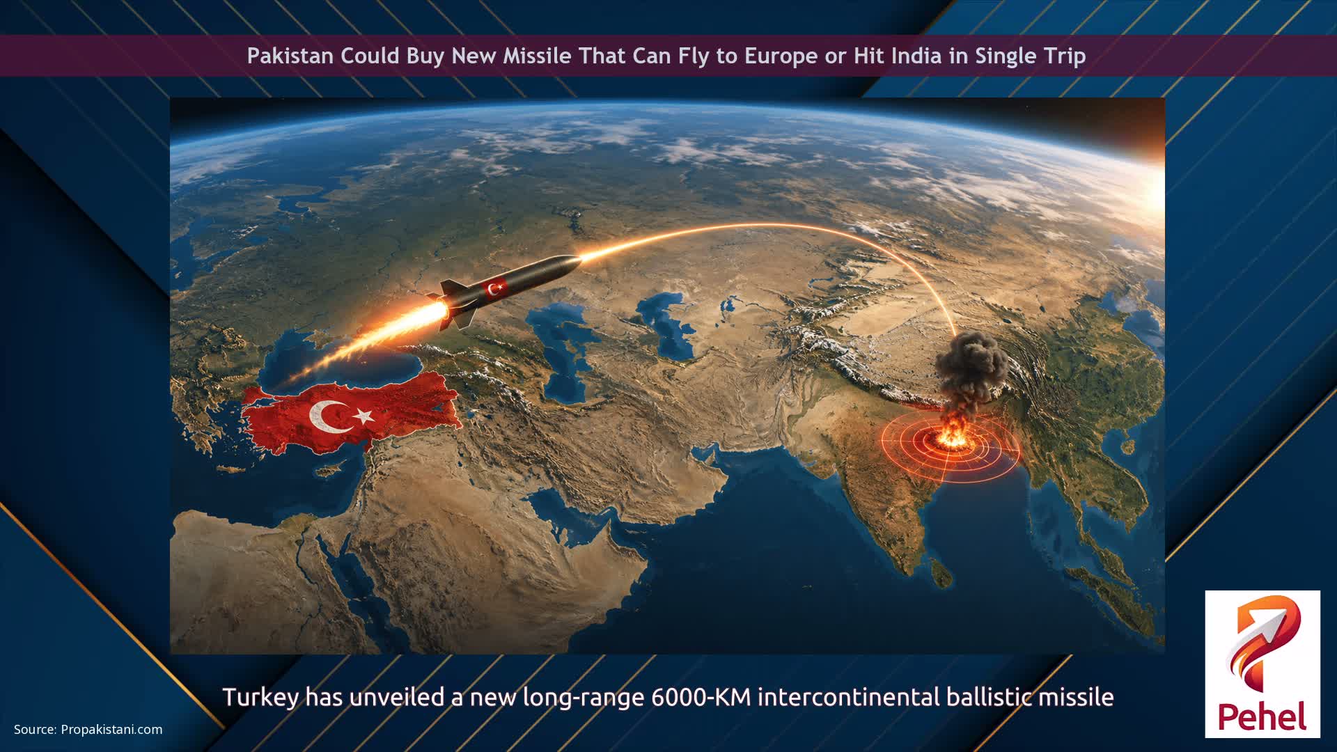 Pakistan Could Buy New Missile That Can Fly to Europe or Hit India in Single Trip