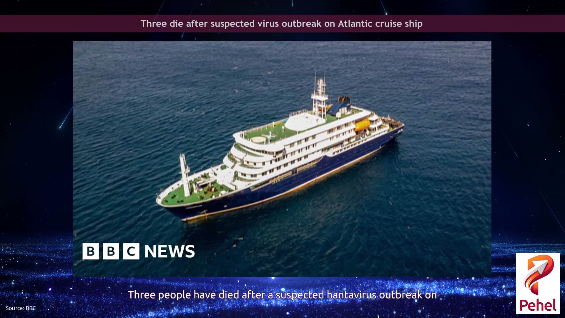 Three die after suspected virus outbreak on Atlantic cruise ship