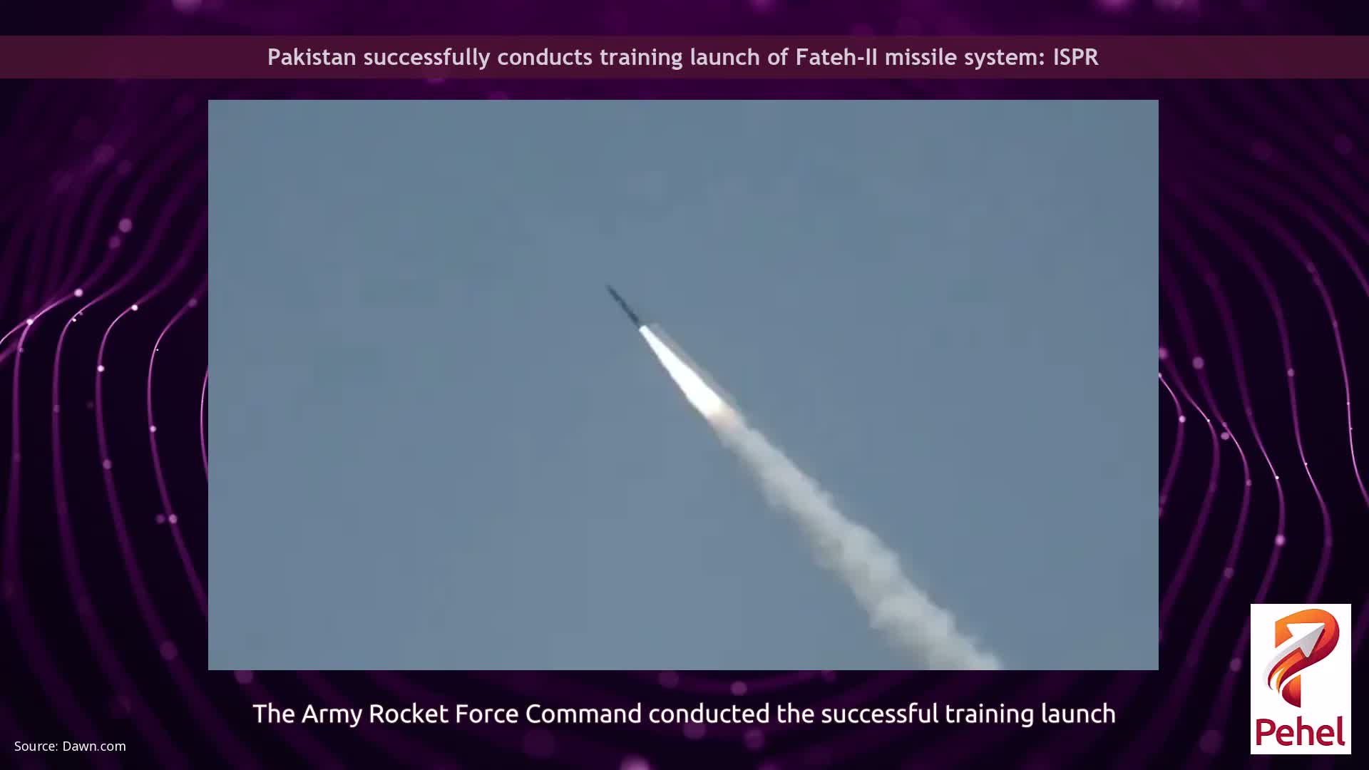 Pakistan successfully conducts training launch of Fateh-II missile system: ISPR