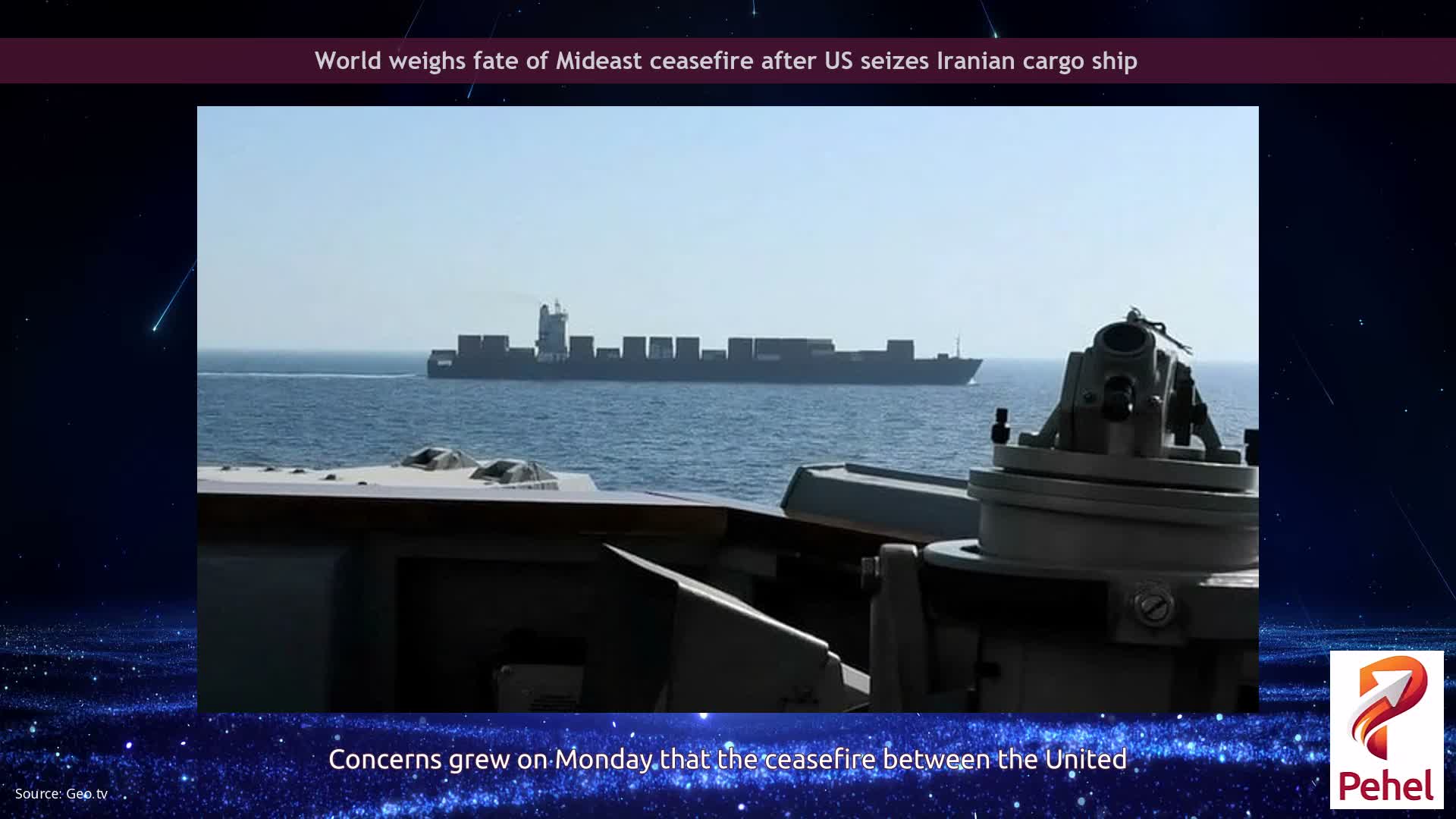 World weighs fate of Mideast ceasefire after US seizes Iranian cargo ship