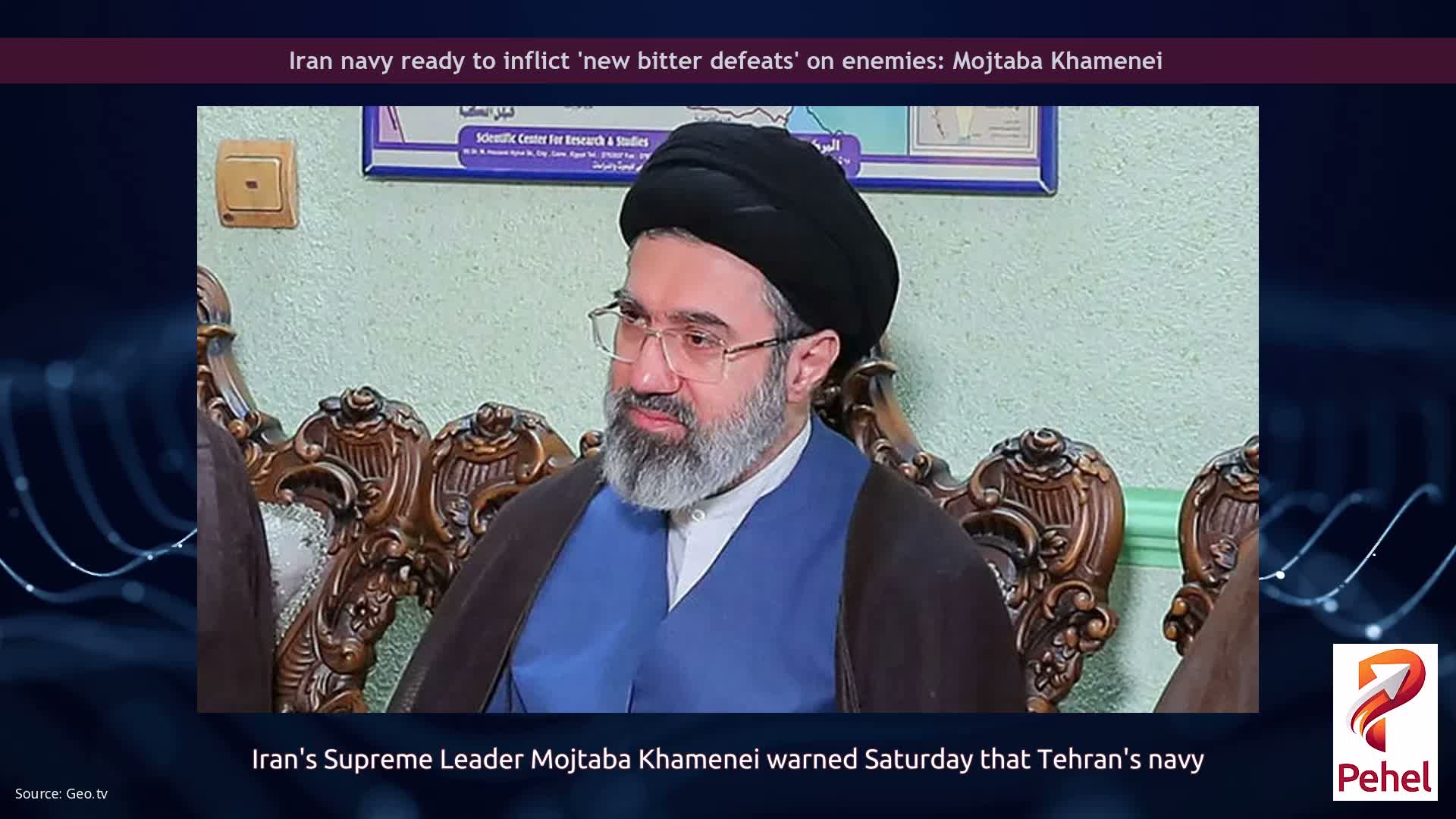 Iran navy ready to inflict 'new bitter defeats' on enemies: Mojtaba Khamenei