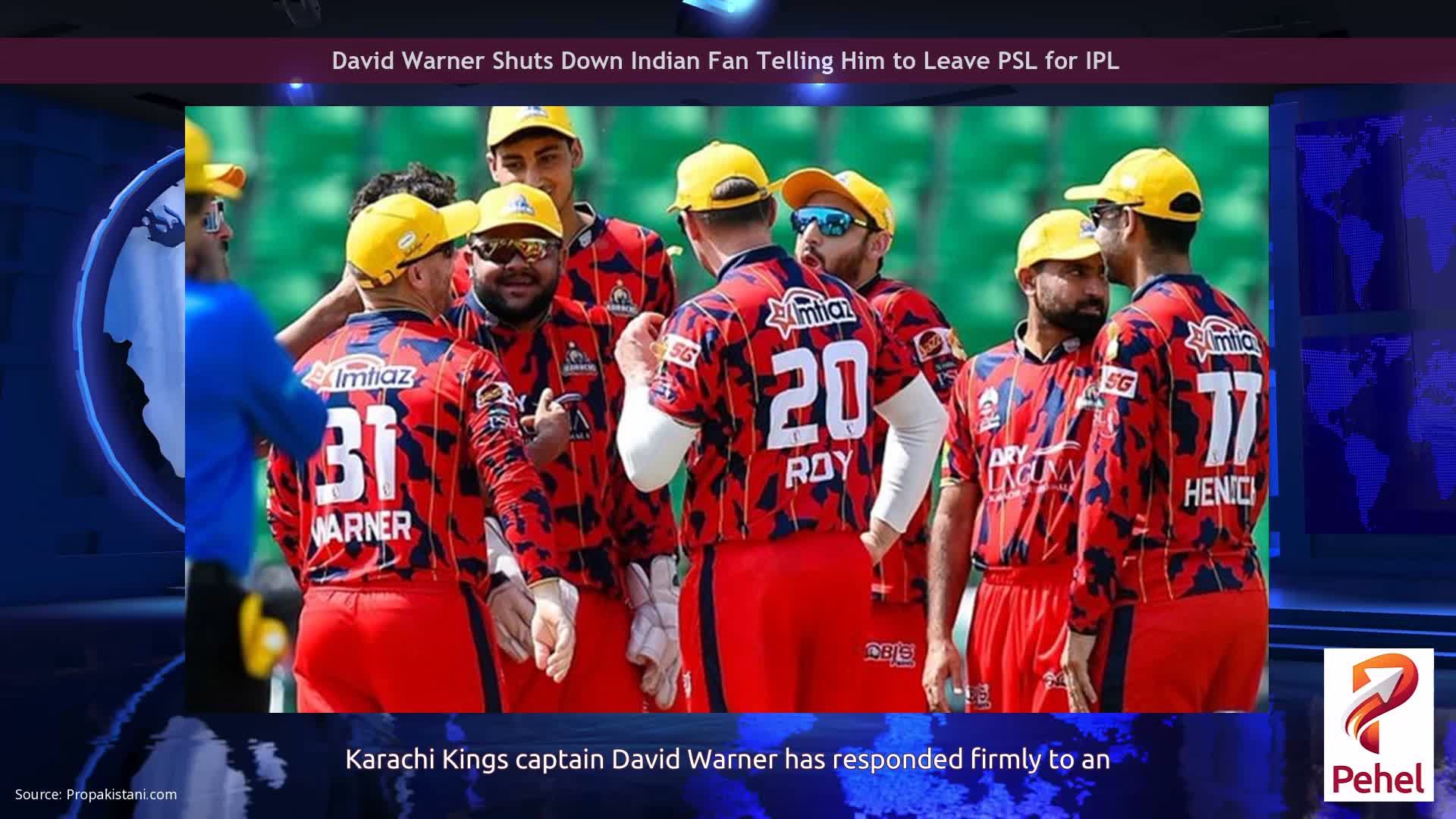 David Warner Shuts Down Indian Fan Telling Him to Leave PSL for IPL