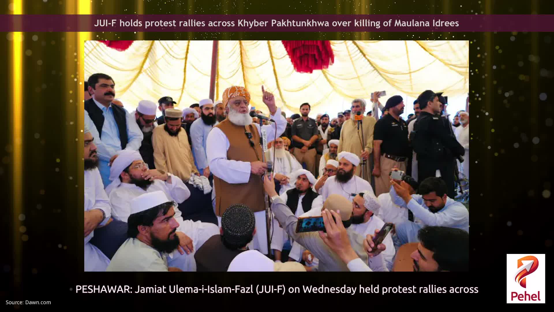 JUI-F holds protest rallies across Khyber Pakhtunkhwa over killing of Maulana Idrees