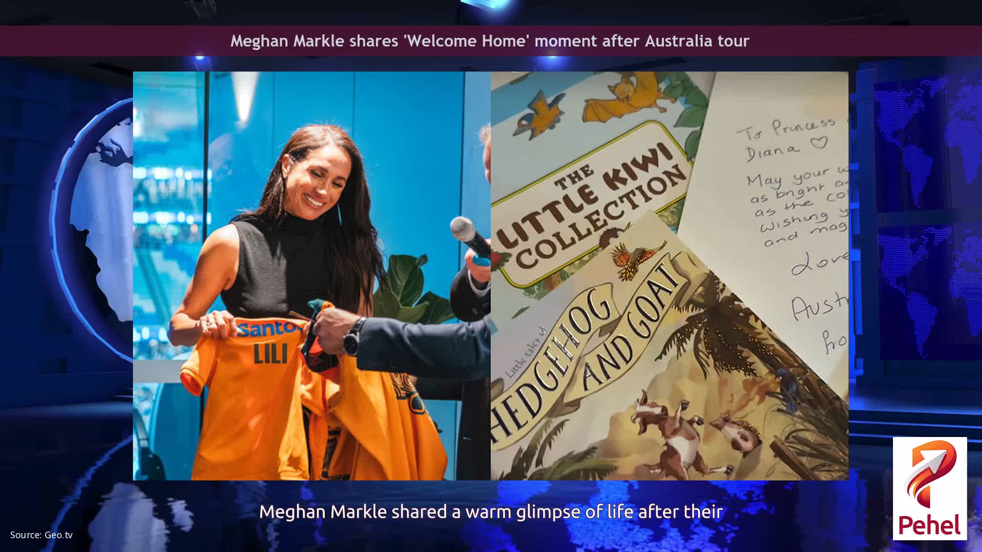 Meghan Markle shares 'Welcome Home' moment after Australia tour