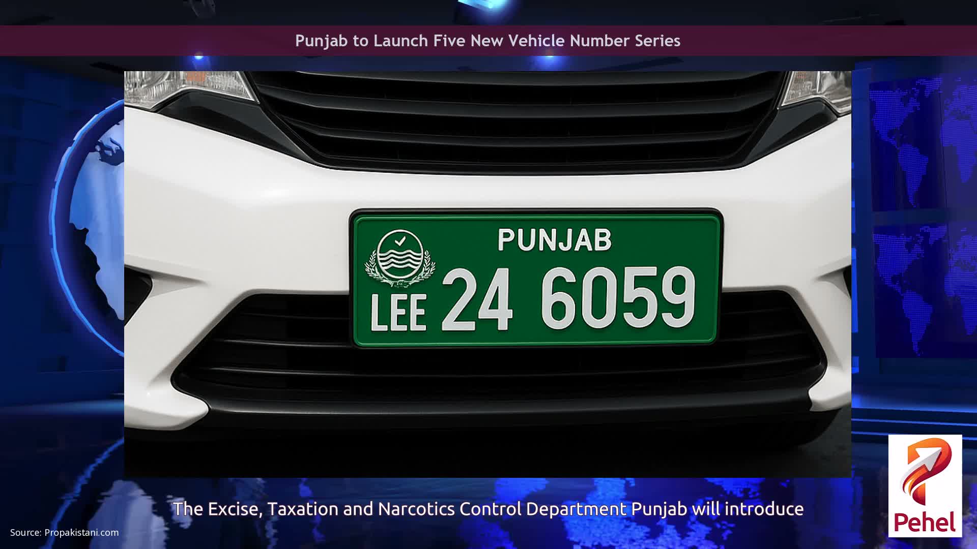 Punjab to Launch Five New Vehicle Number Series