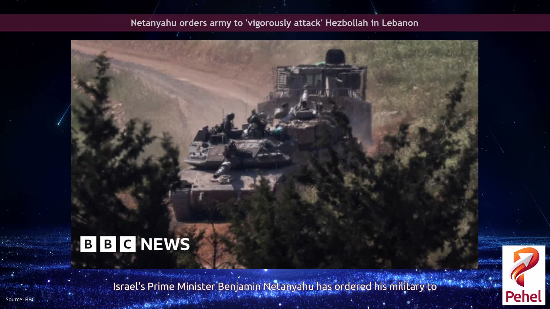 Netanyahu orders army to 'vigorously attack' Hezbollah in Lebanon