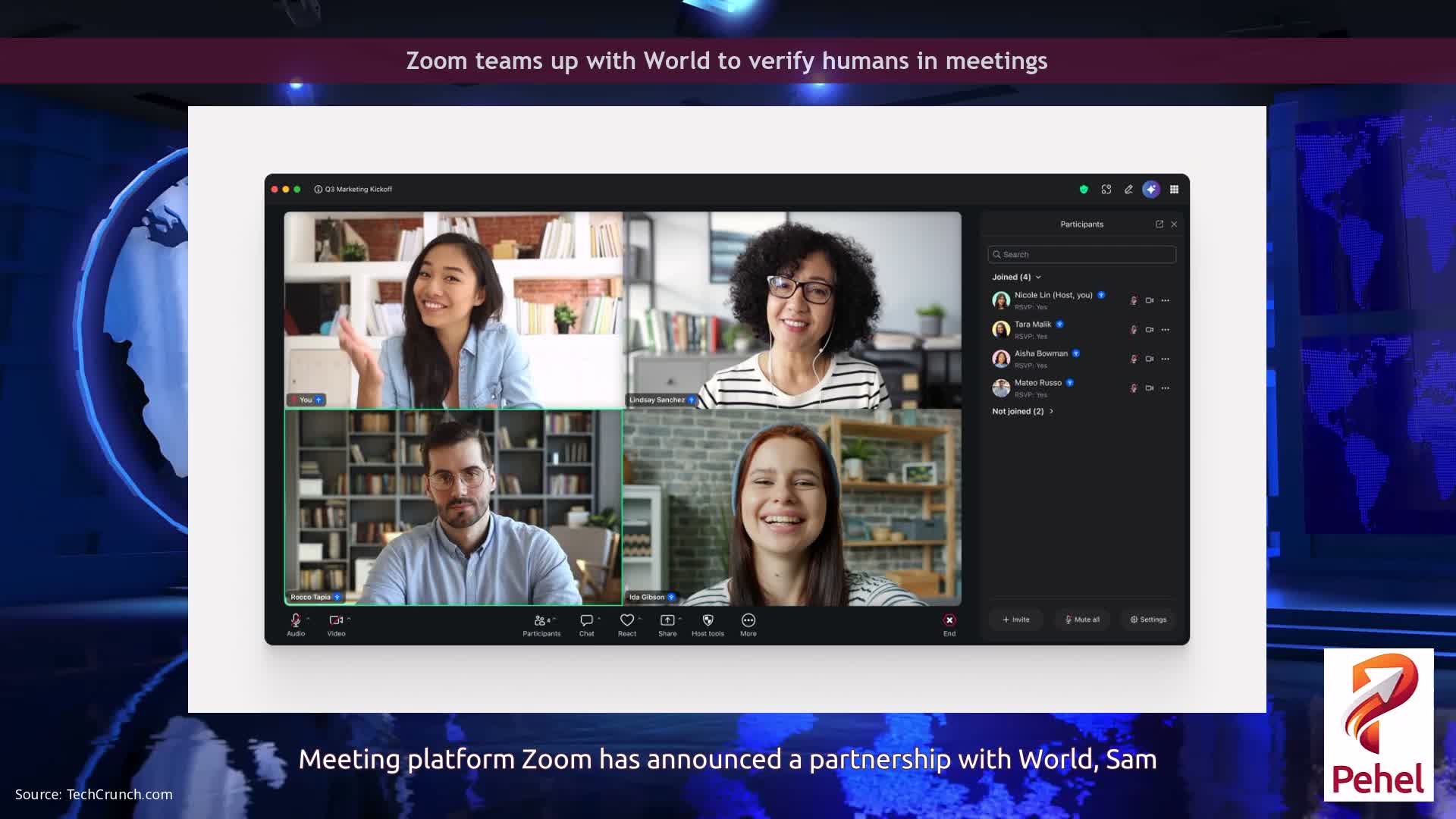 Zoom teams up with World to verify humans in meetings
