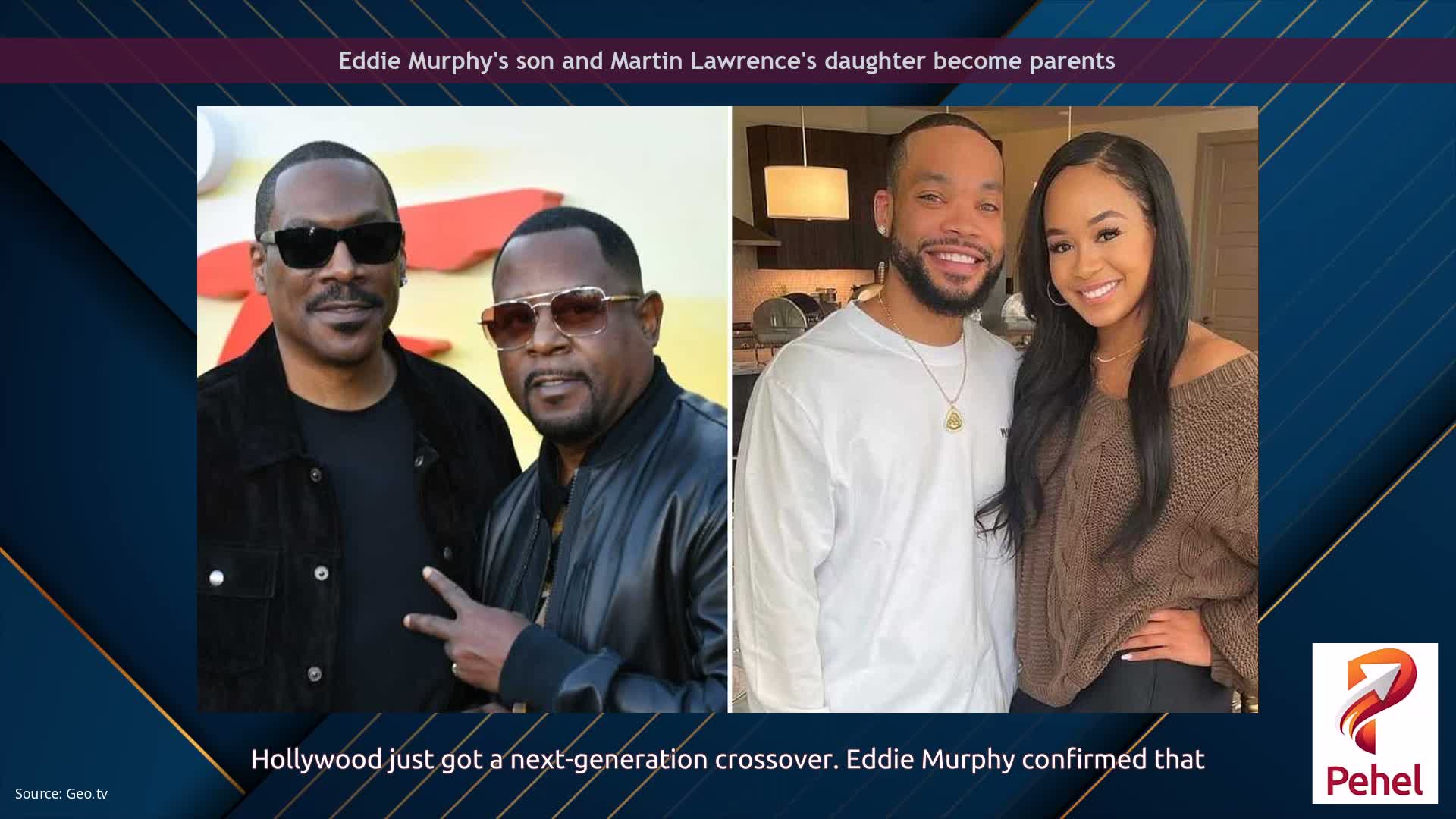 Eddie Murphy's son and Martin Lawrence's daughter become parents