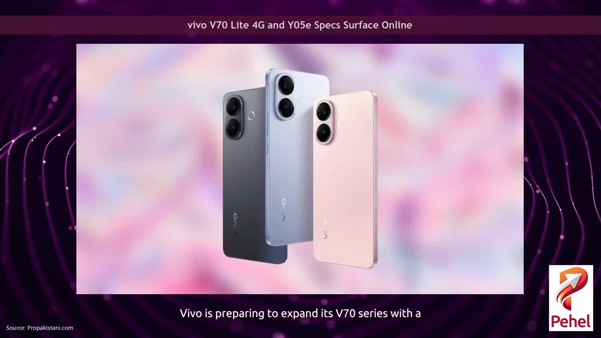 vivo V70 Lite 4G and Y05e Specs Surface Online