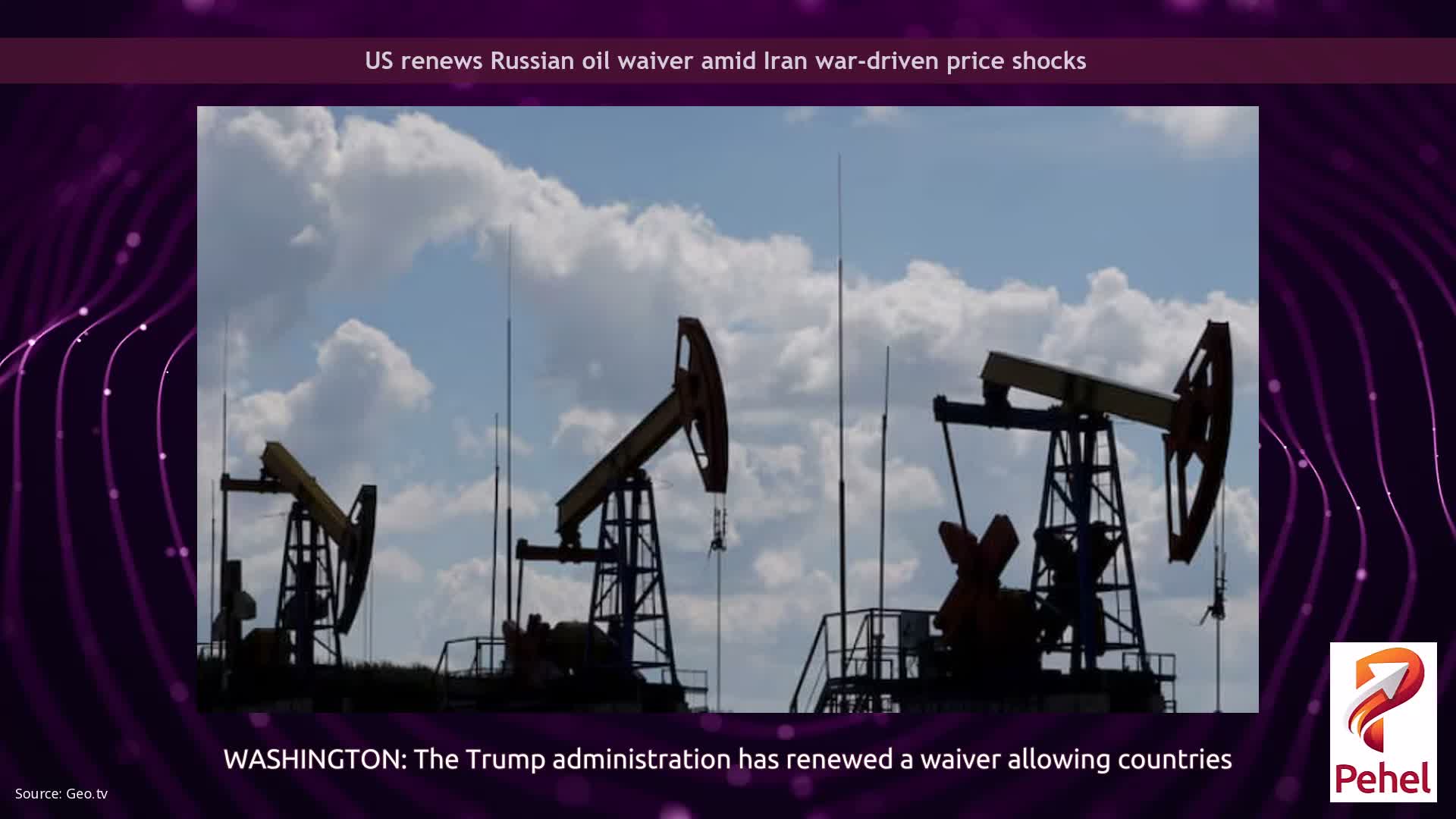 US renews Russian oil waiver amid Iran war-driven price shocks