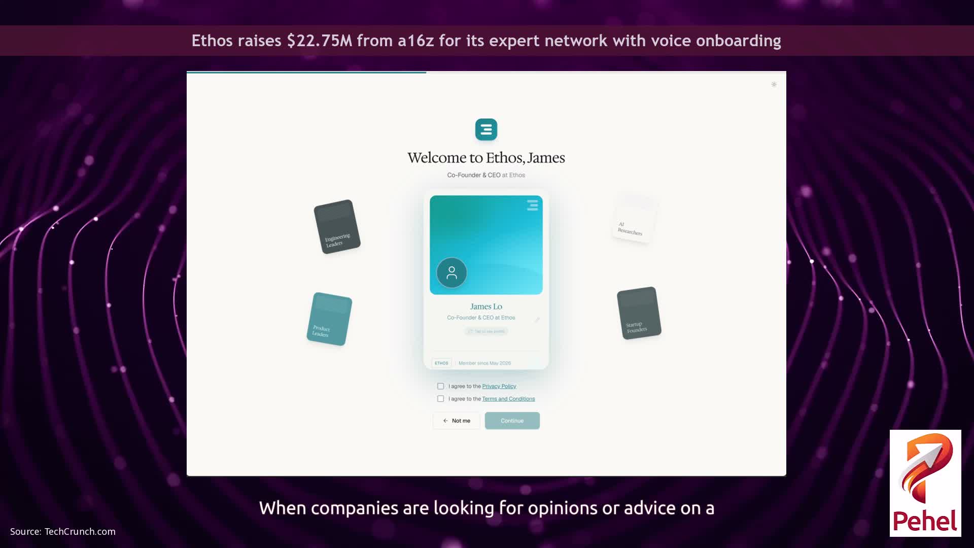 Ethos raises $22.75M from a16z for its expert network with voice onboarding