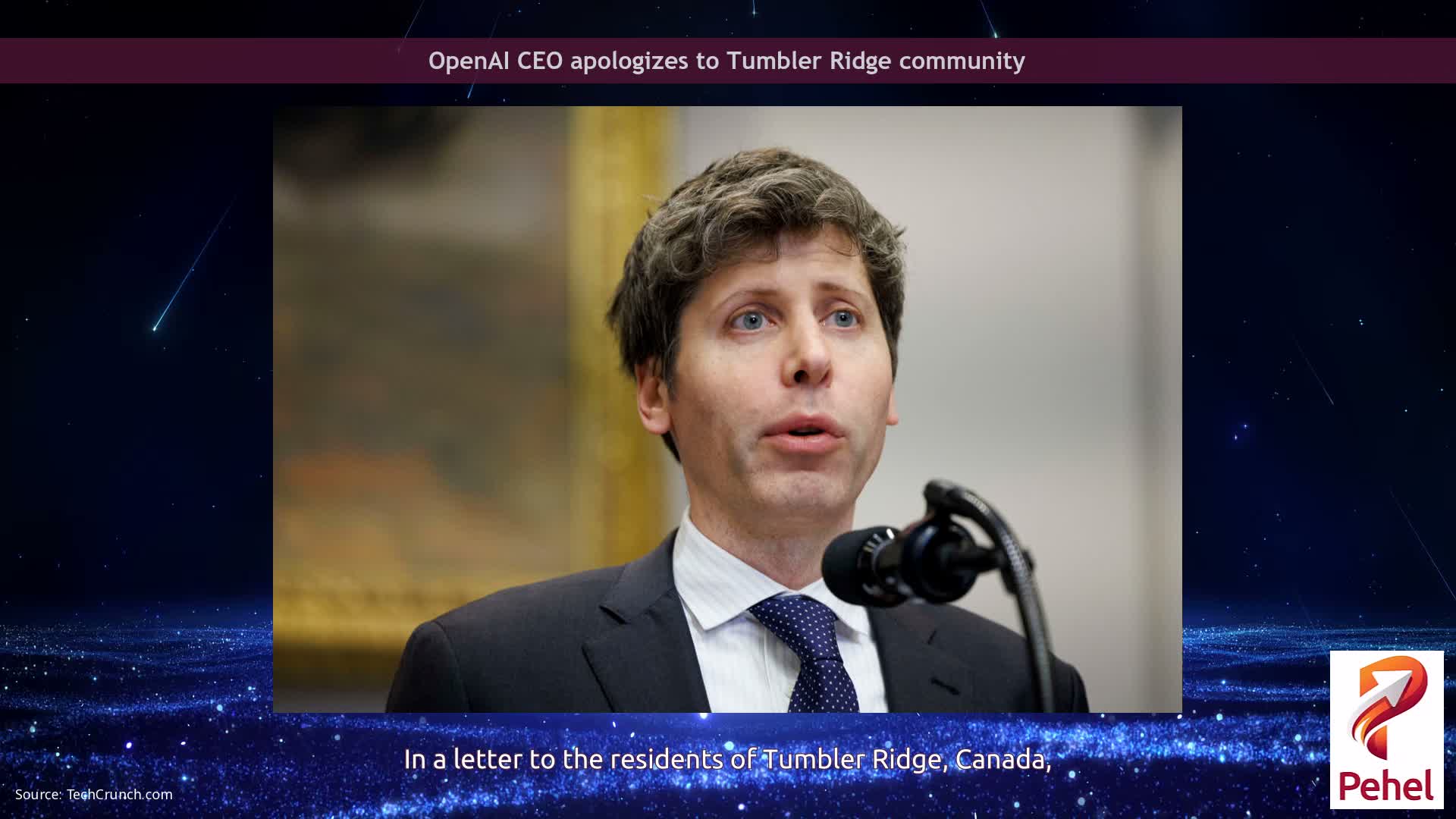 OpenAI CEO apologizes to Tumbler Ridge community