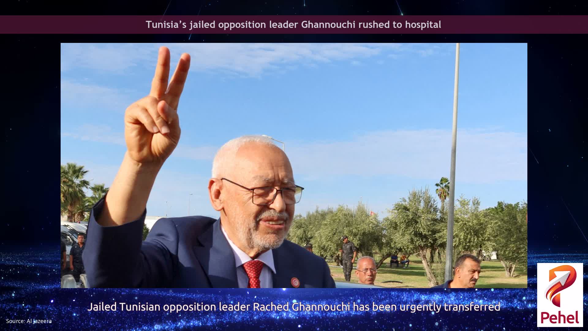 Tunisia’s jailed opposition leader Ghannouchi rushed to hospital