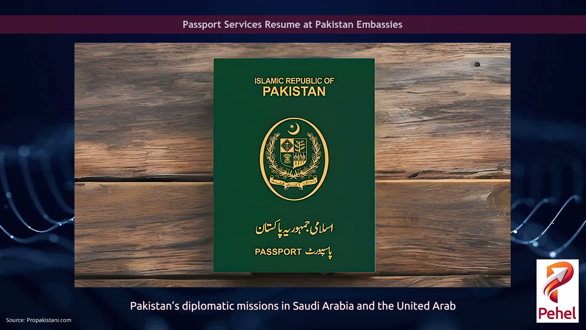 Passport Services Resume at Pakistan Embassies
