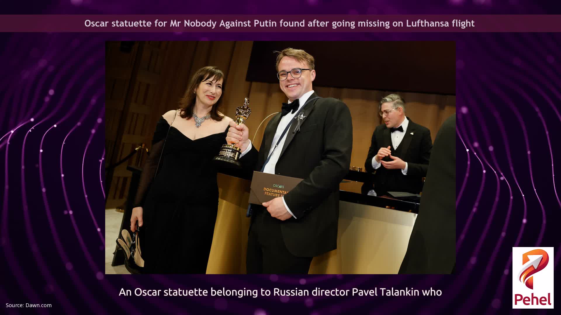Oscar statuette for Mr Nobody Against Putin found after going missing on Lufthansa flight