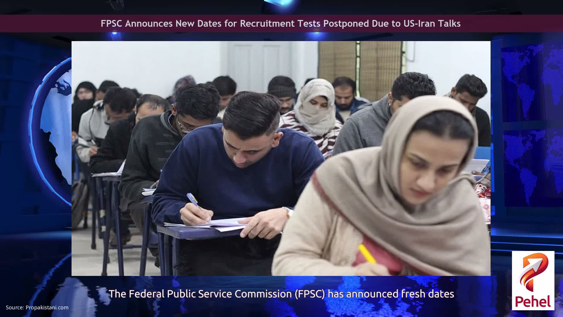 FPSC Announces New Dates for Recruitment Tests Postponed Due to US-Iran Talks
