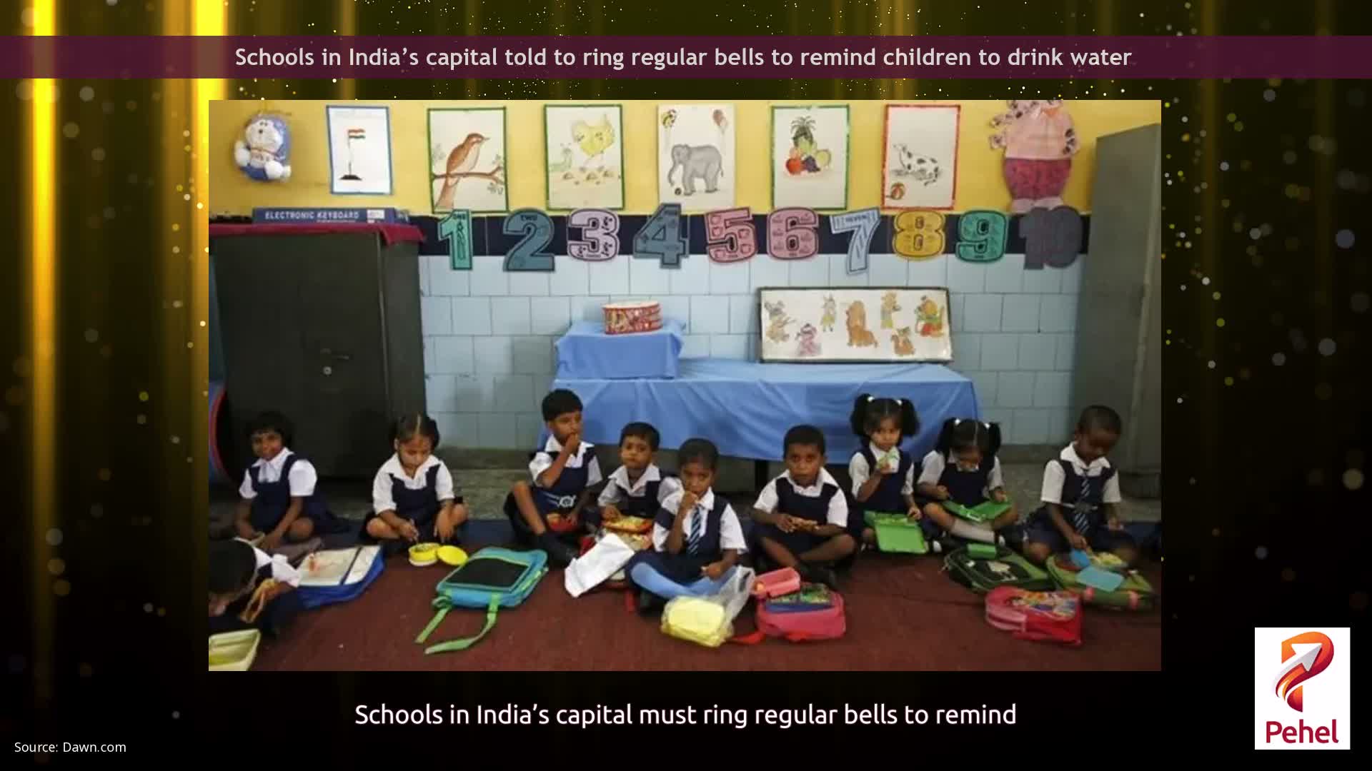 Schools in India’s capital told to ring regular bells to remind children to drink water