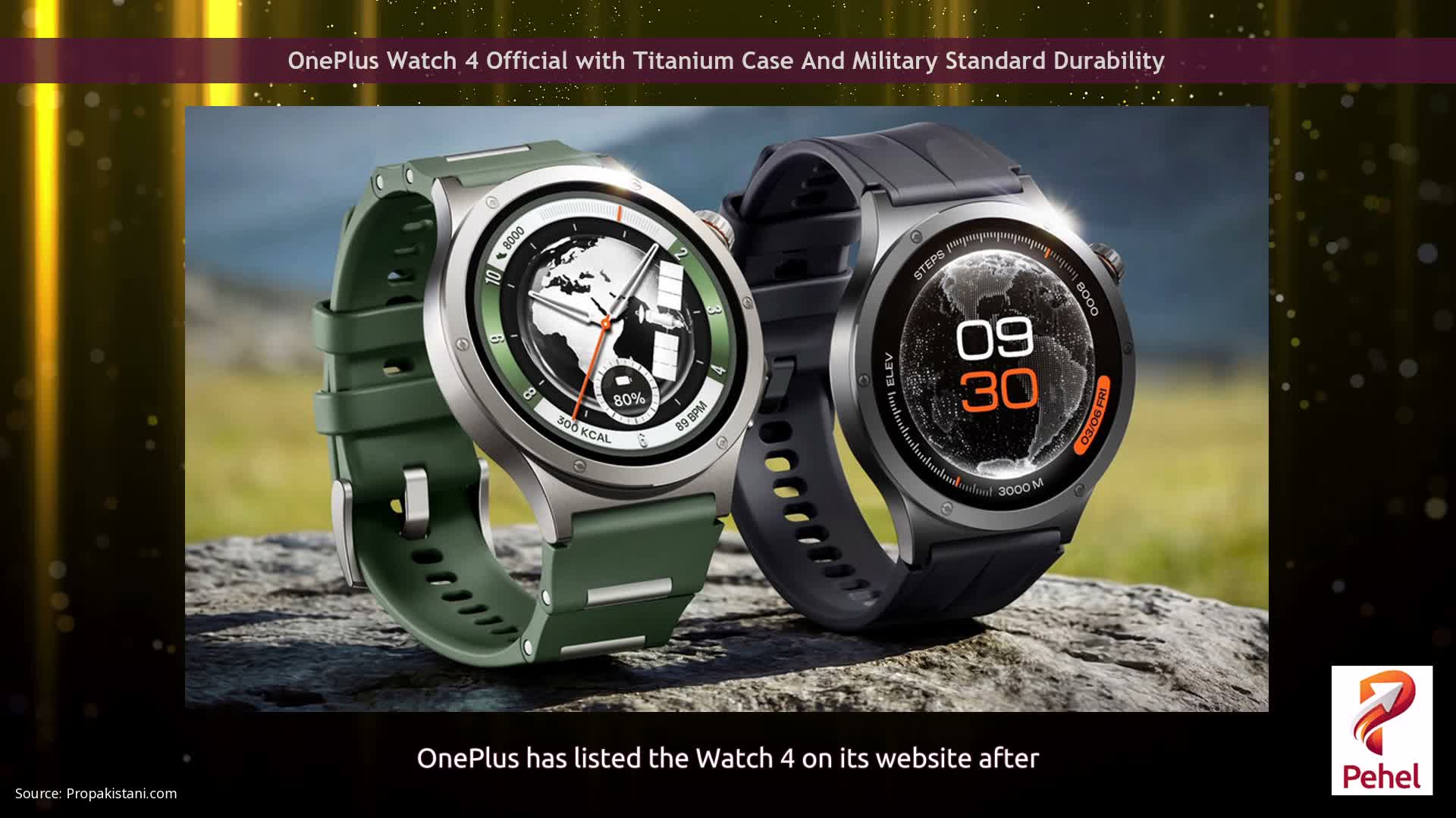 OnePlus Watch 4 Official with Titanium Case And Military Standard Durability