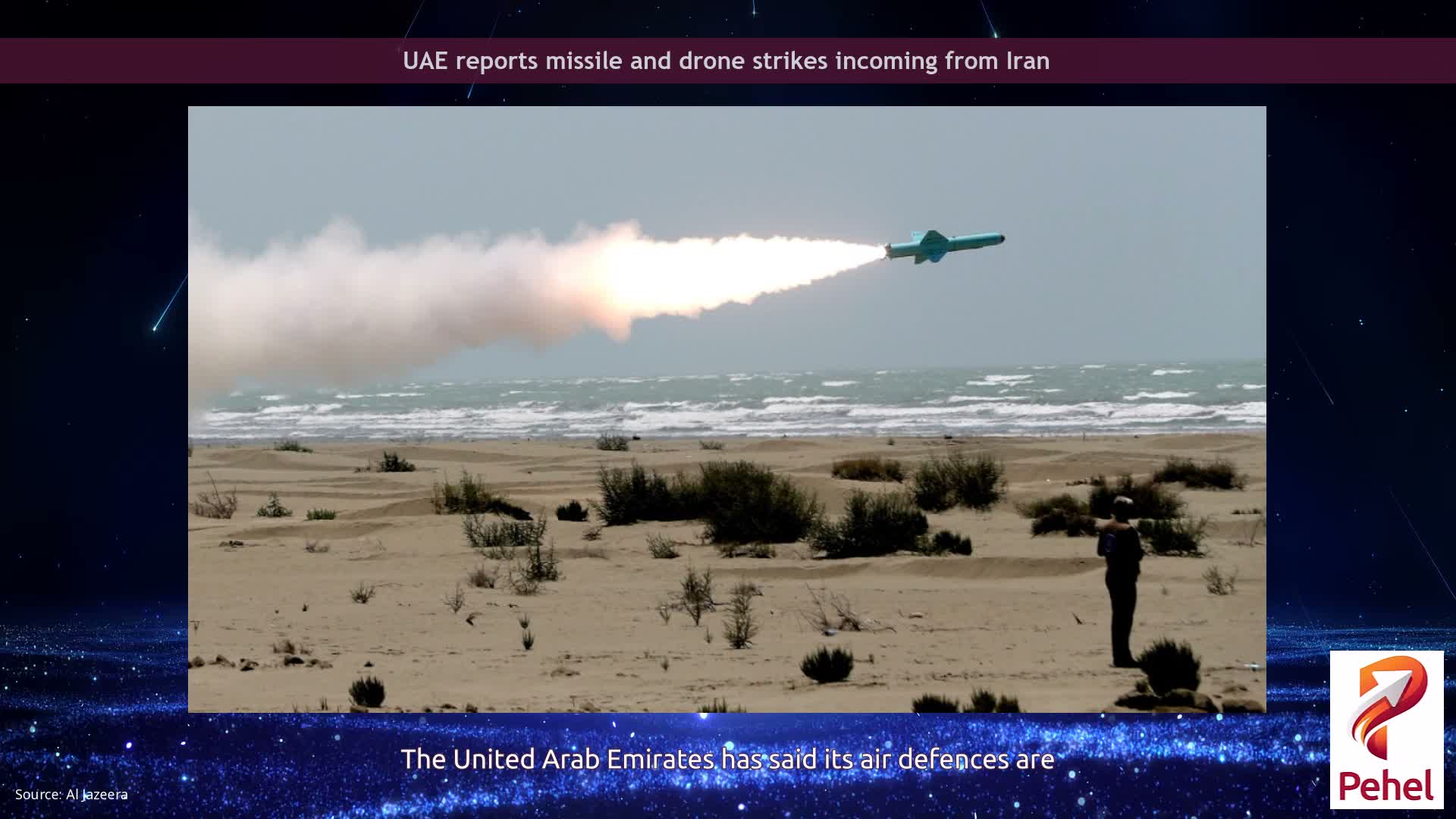 UAE reports missile and drone strikes incoming from Iran