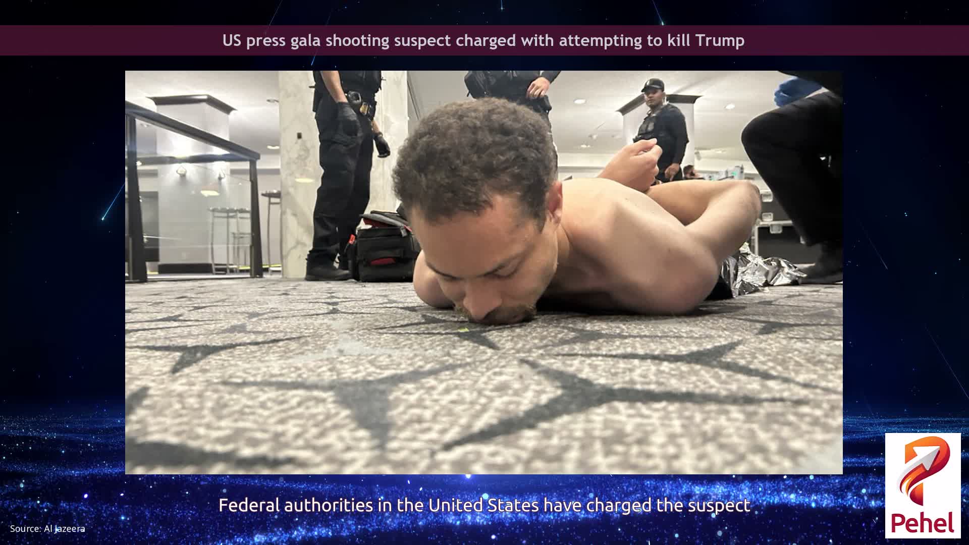 US press gala shooting suspect charged with attempting to kill Trump