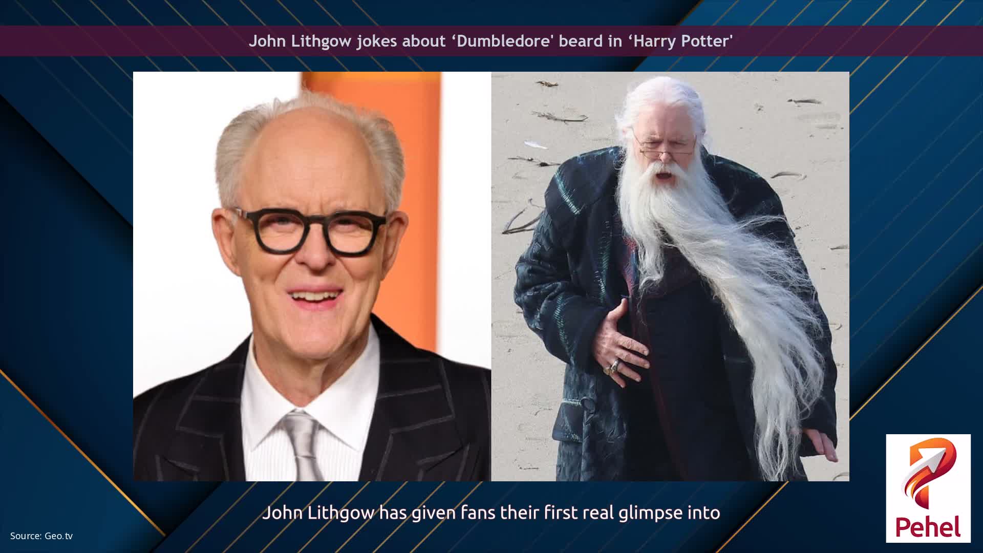 John Lithgow jokes about ‘Dumbledore' beard in ‘Harry Potter'