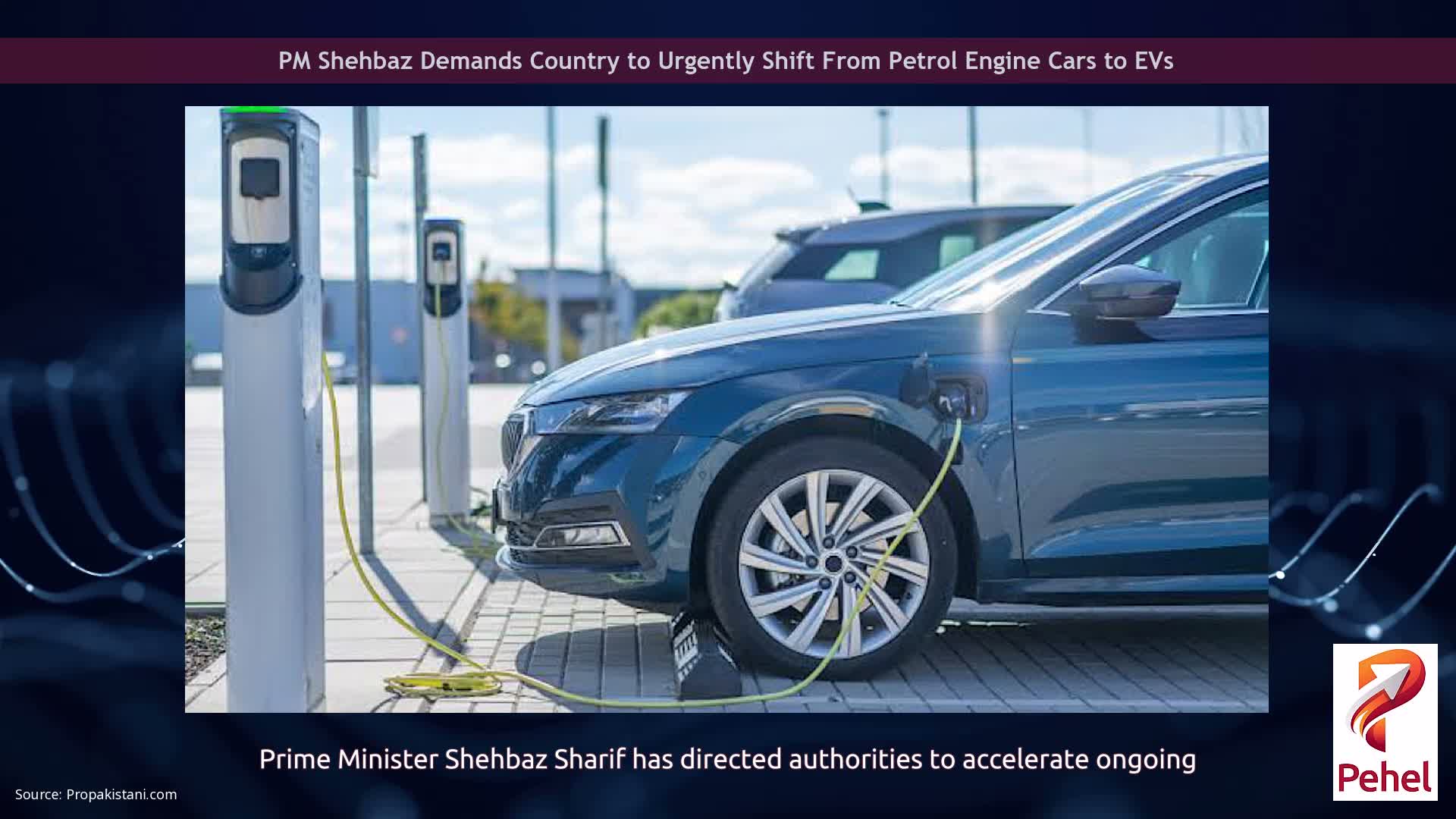 PM Shehbaz Demands Country to Urgently Shift From Petrol Engine Cars to EVs